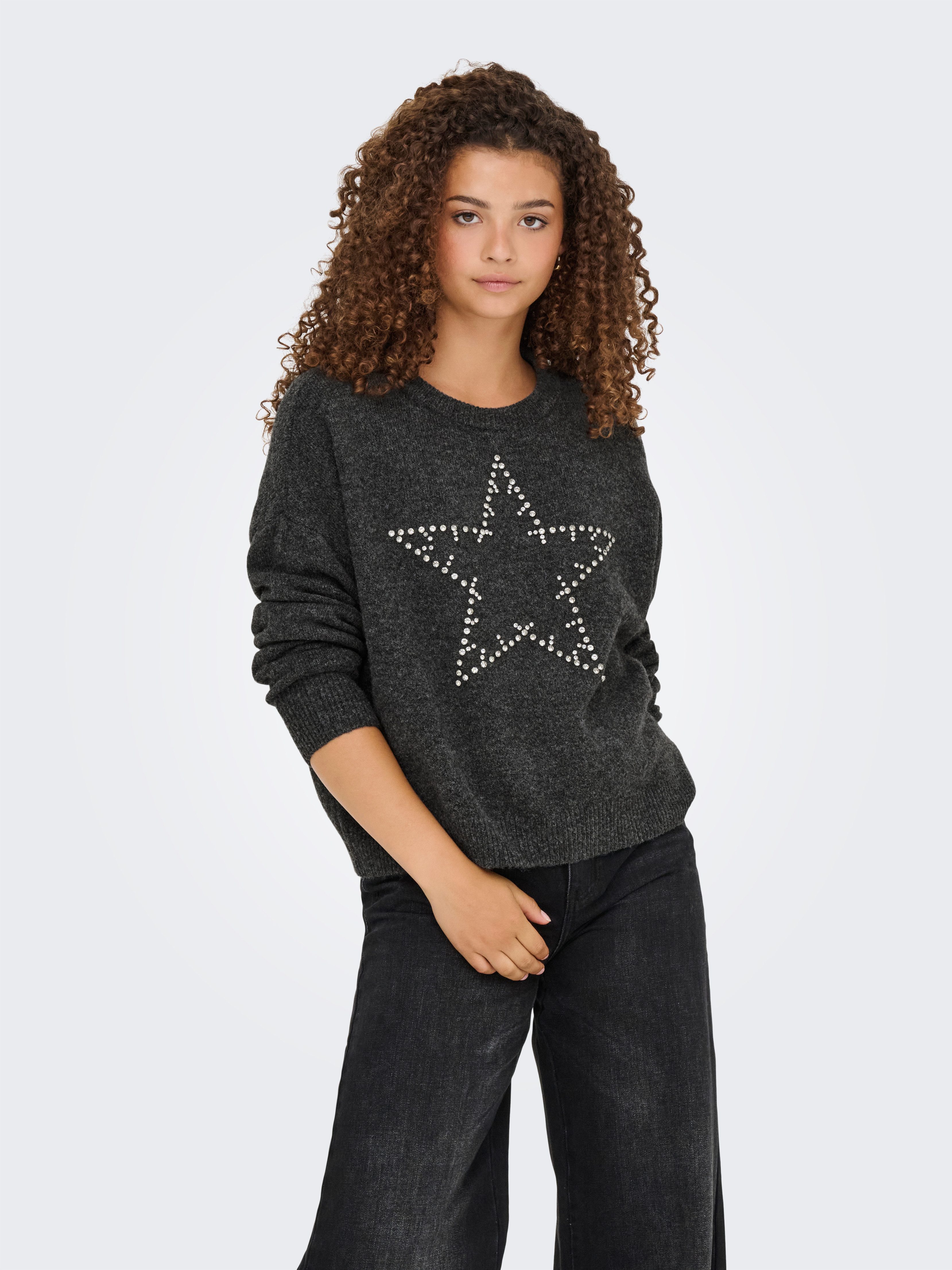 ONLY Strickpullover ONLRENATA LS O-NECK BLING günstig online kaufen