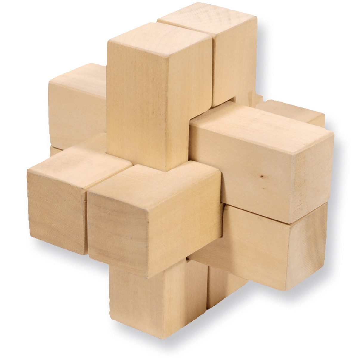 matches21 HOME & HOBBY Teufelsknoten Geduldspiel Bausatz Kinder Holzbaukasten