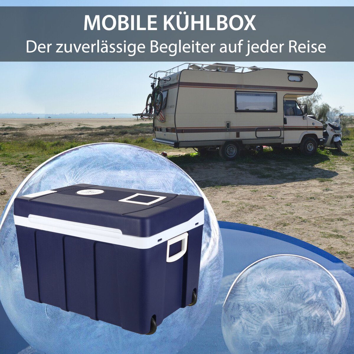 Syntrox Germany Kühlbox SYNTROX Germany - Kühlbox Dschubba 50 Liter  Warmhaltefunktion