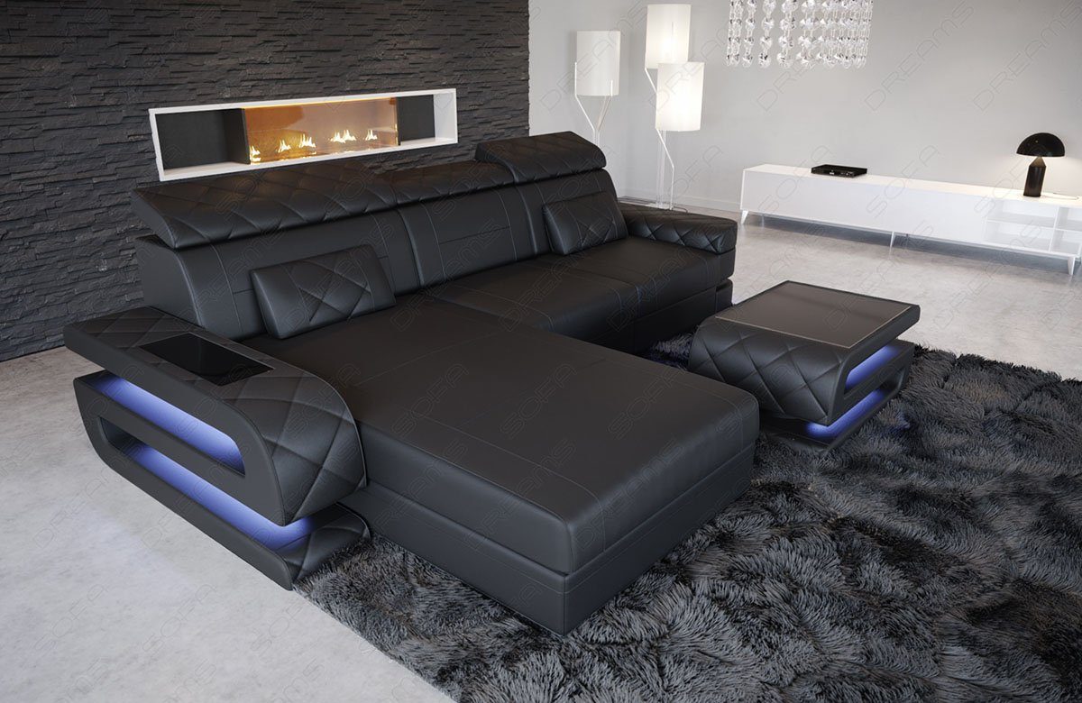 Sofa Dreams Ecksofa Ledersofa Bologna L günstig online kaufen