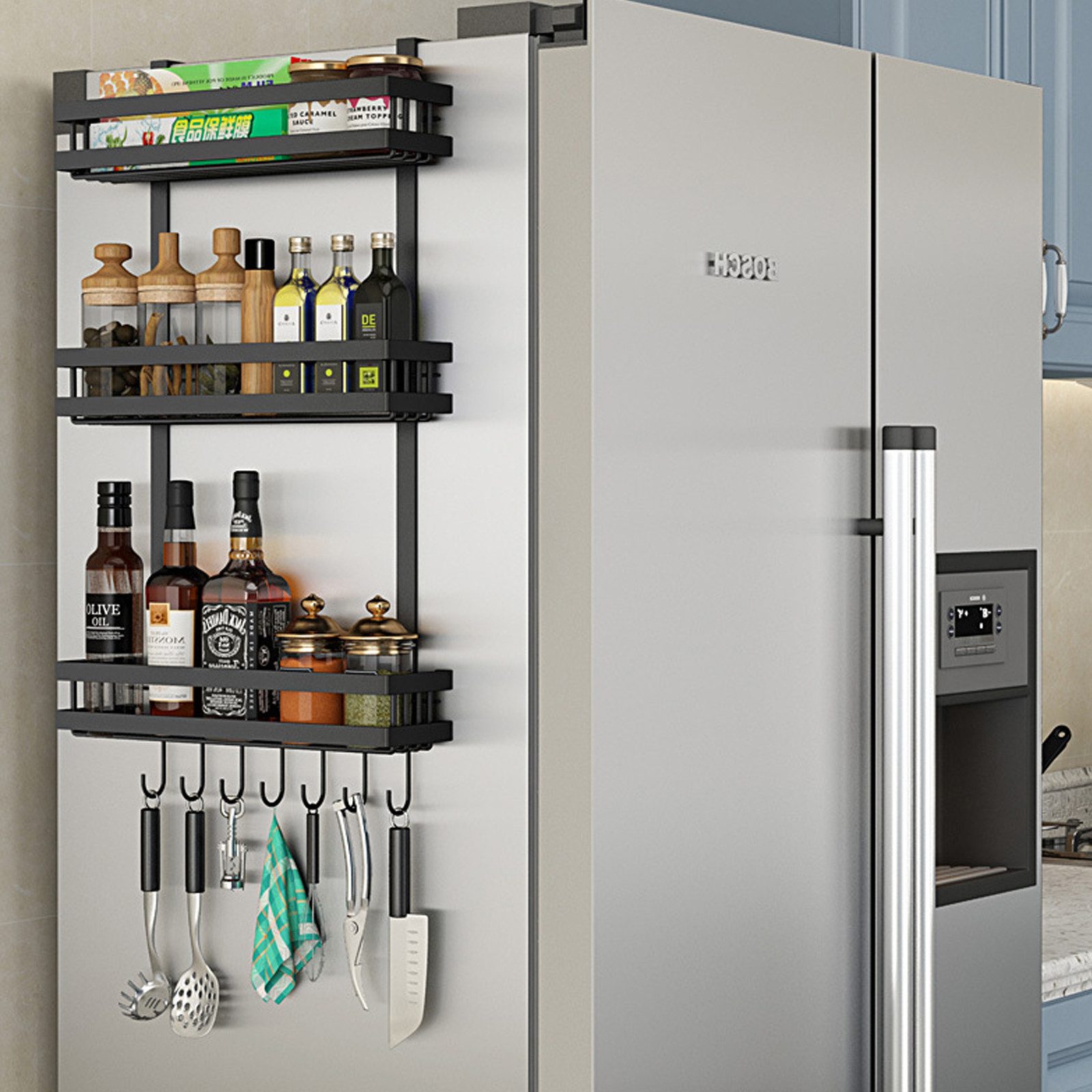 PFCTART Küchenregal Edelstahl Gewürzregal 39cm - Wandregal für Küche & Aufb günstig online kaufen