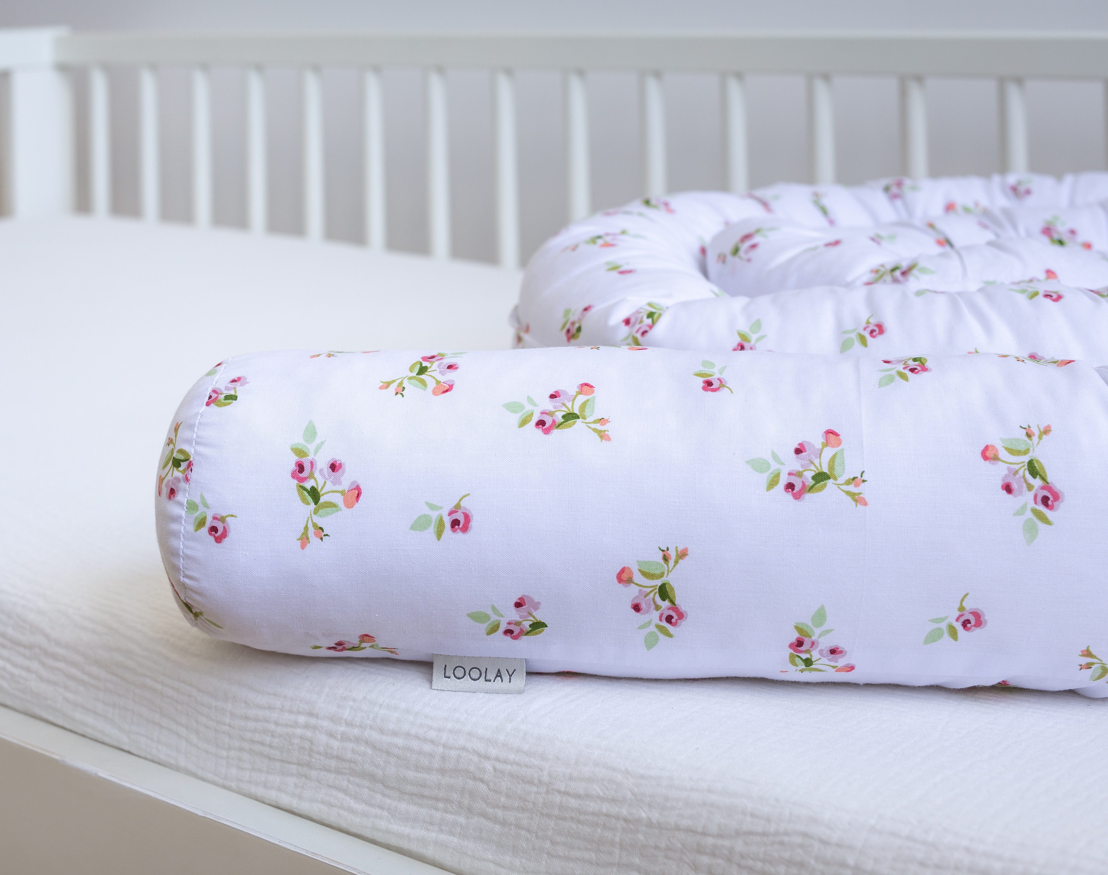 Loolay Nestchenschlange Kleine ROSE BIO-Baumwolle Multifunktion PREMIUM Bet günstig online kaufen
