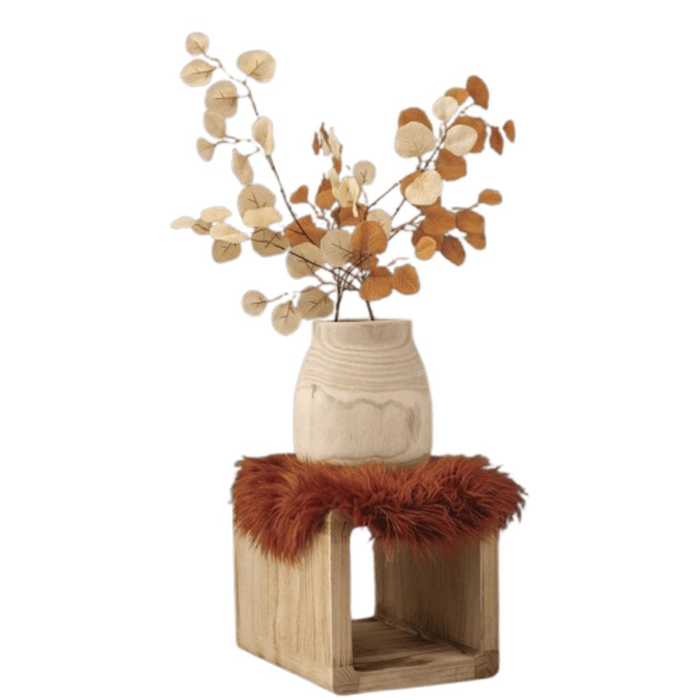 Home-trends24.de Sitzkissen Dekofell Sitzkissen Fell Terracotta 40 cm Flauschig