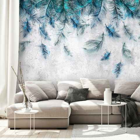 KUNSTLOFT Vliestapete Sapphire Breeze 0.98x0.7 m, halb-matt, matt, lichtbeständige Design Tapete