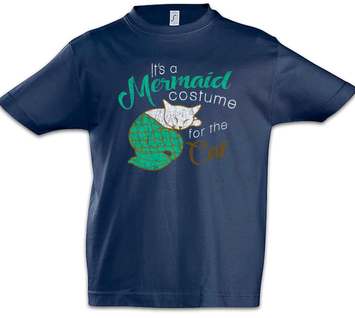 Print-Shirt Modern Mermaid Cat Kinder T-Shirt Sitcom Family Philip Humphrey Shirt