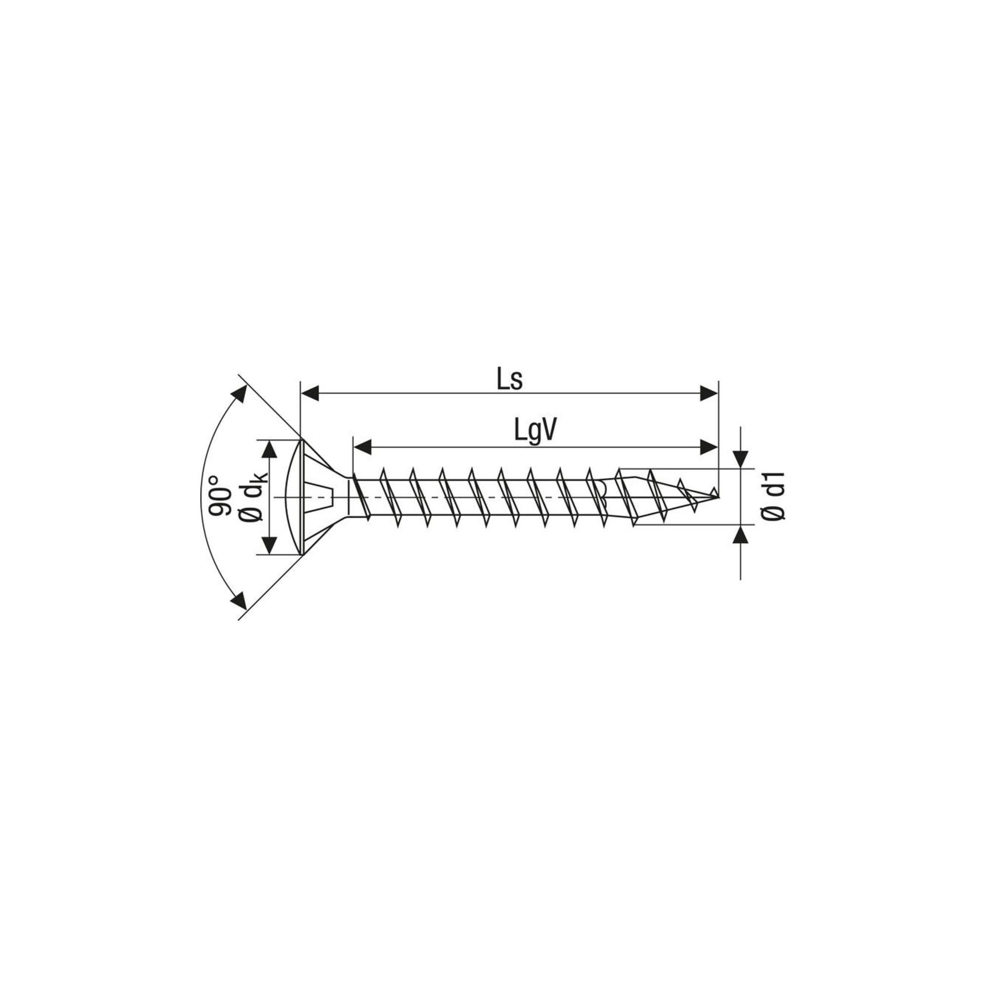 SPAX Holzbauschraube Spax Universalschraube 3,5 x 16 mm LinsenSenkkopf Kreuzschlitz Z Vollg