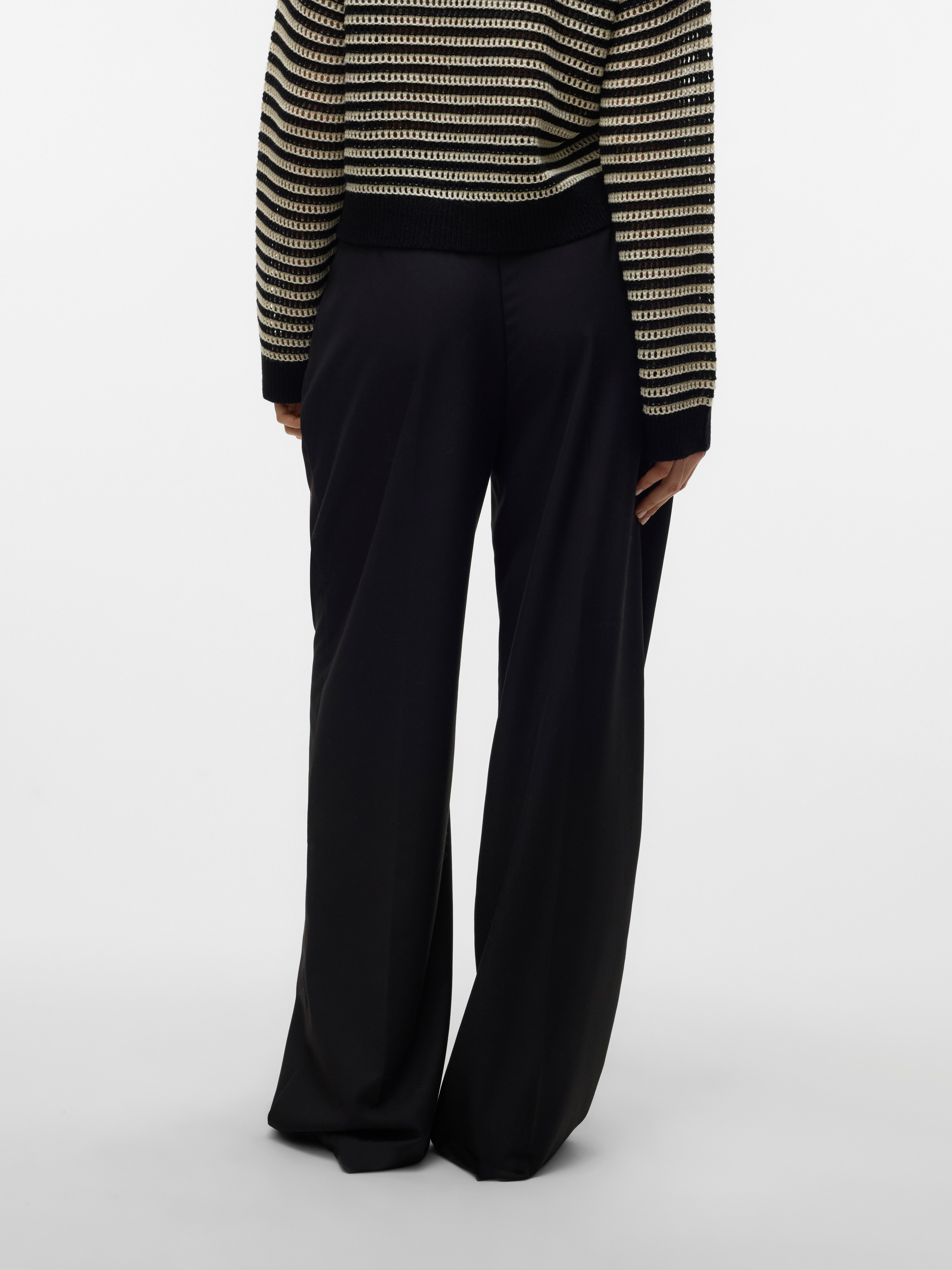 Vero Moda Anzughose VMHAILEY HW WIDE PLEAT PANT NOOS Hose mit weitem Beinschnitt, High Waist Bund