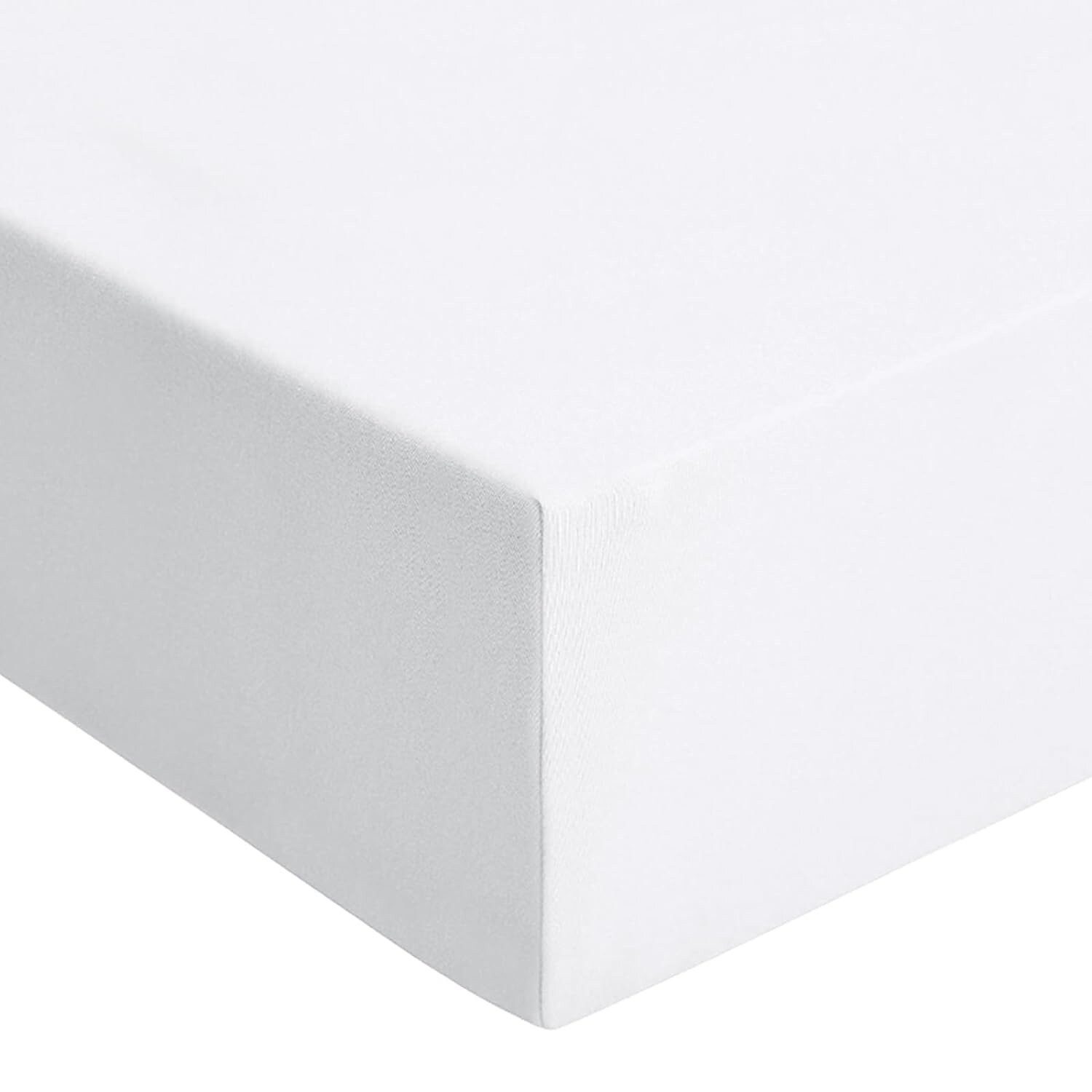 HAUSS SPOLE Натяжные простыни Натяжные простыни Bettlaken Натяжные простыни Jersey aus 100% Baumwolle, Polyester-Mikrofaser, Gummizug: Rundum, (1 Stück), für Matratzenhöhe bis 25 cm