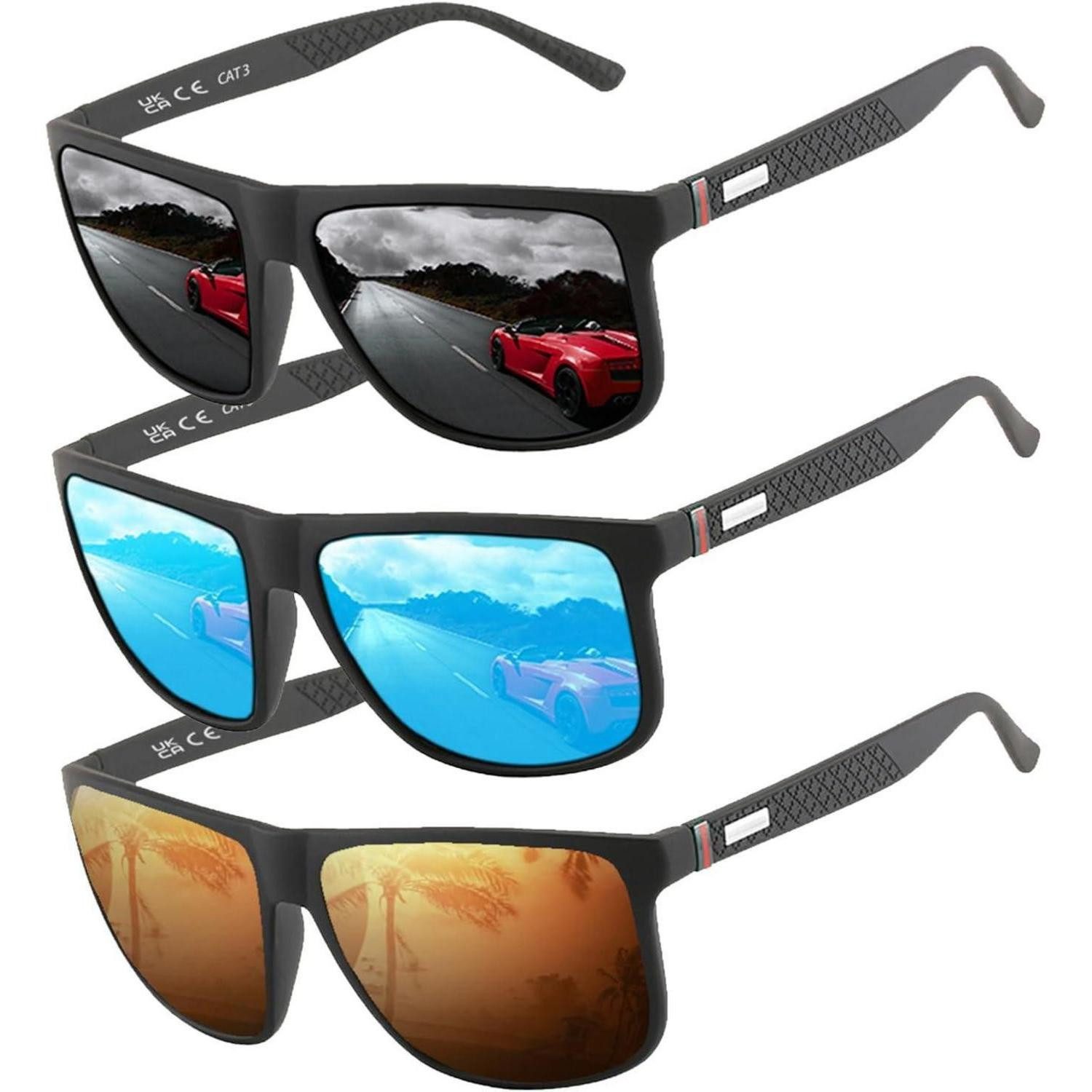 Pilotenbrille Sonnenbrille Piloten polarisiert UV400 Unisex