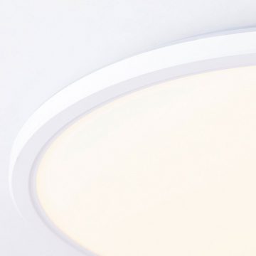 my home LED Deckenleuchte Elliot, CCT - über Fernbedienung, LED fest integriert, warmweiß - kaltweiß, Ø 29,5 cm, 2200 Lumen, 3000-6500 Kelvin, weiß