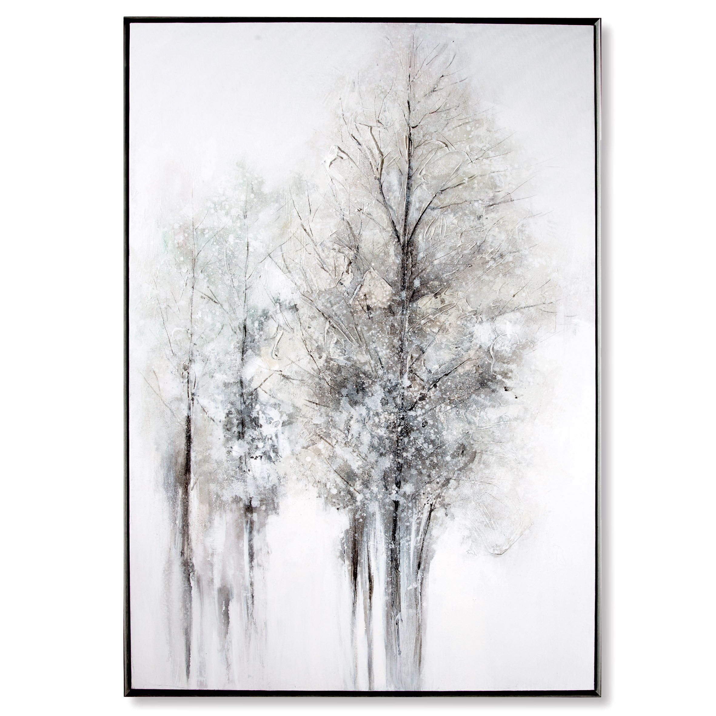 Dreamtrees - grau-weiß GILDE x Bild H. 70cm - 100cm B. GILDE Bild