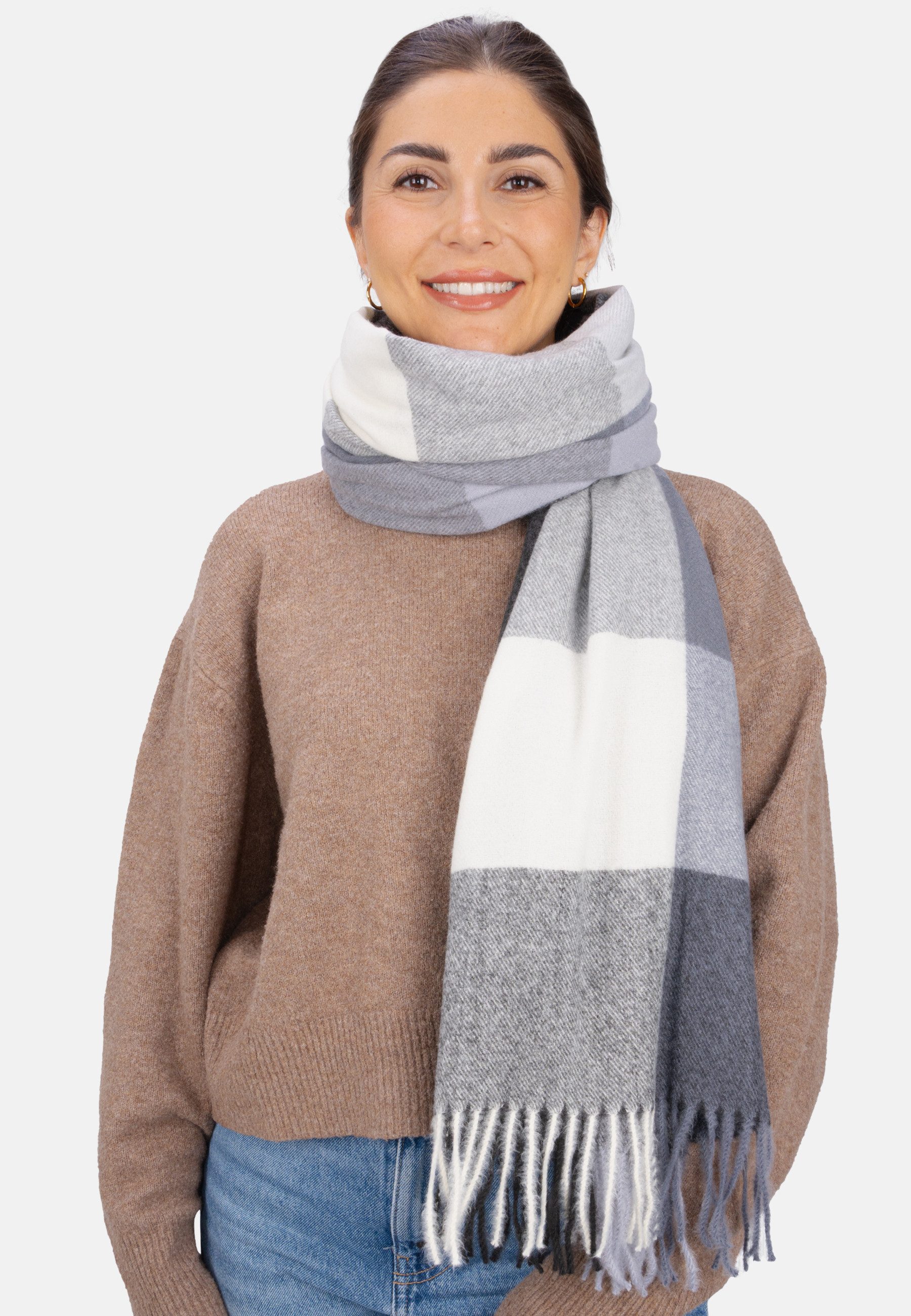 Seasons of April Schal MILLY, Weicher, leichter & kuscheliger Schal mit Fra günstig online kaufen