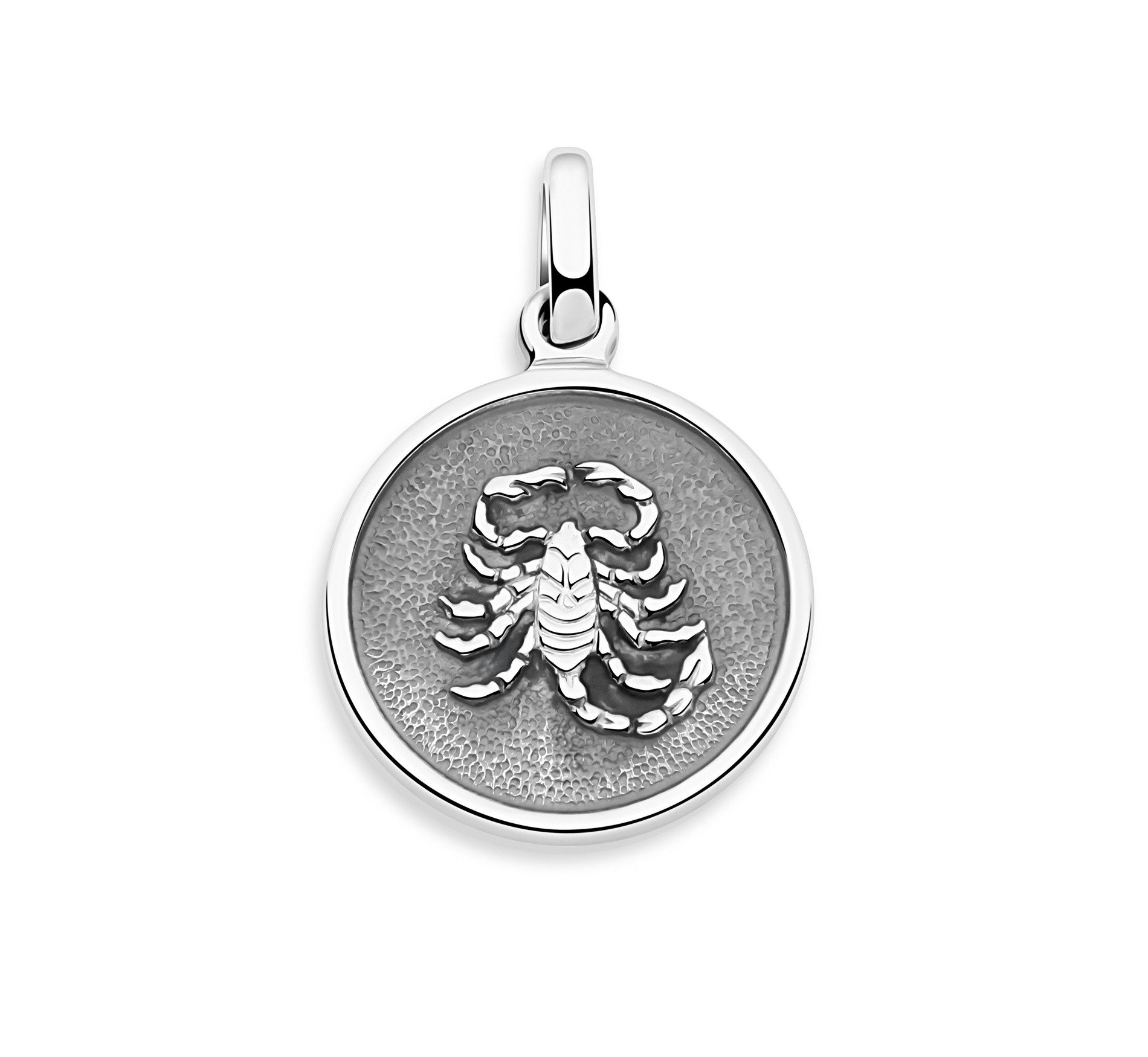 Tony Fein Sternzeichenanhänger Skorpion 925er Sterling Silber Massiv, Made in Italy für Damen und Herren – Bild 2 von 5