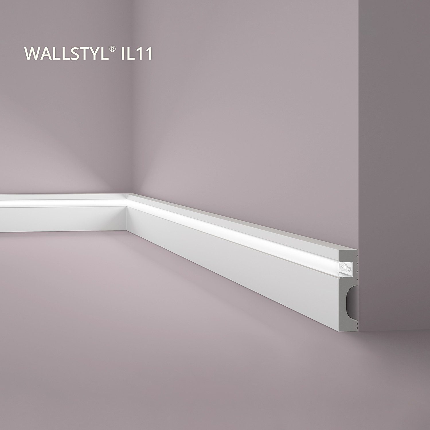 NOËL & MARQUET by nmc Sockelleiste NMC IL11-box WALLSTYL Sockelleisten 1 Karton SET 13 Stuckleisten 26 m, L: 2600 cm, H: 8 cm, 1 Karton Leisten-SET, 13-St., Fußleisten, Bodenleisten, Zierprofile, Stuckleisten