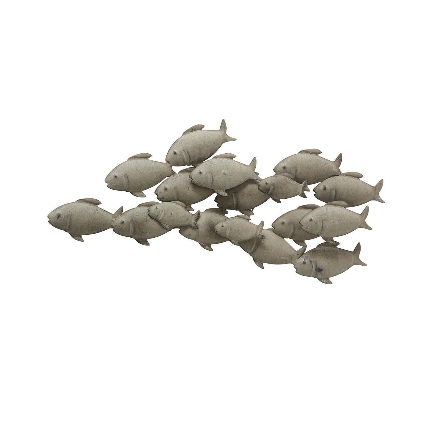 mucHome Wanddekoobjekt Fischschwarm aus Metall, Wandbild günstig online kaufen