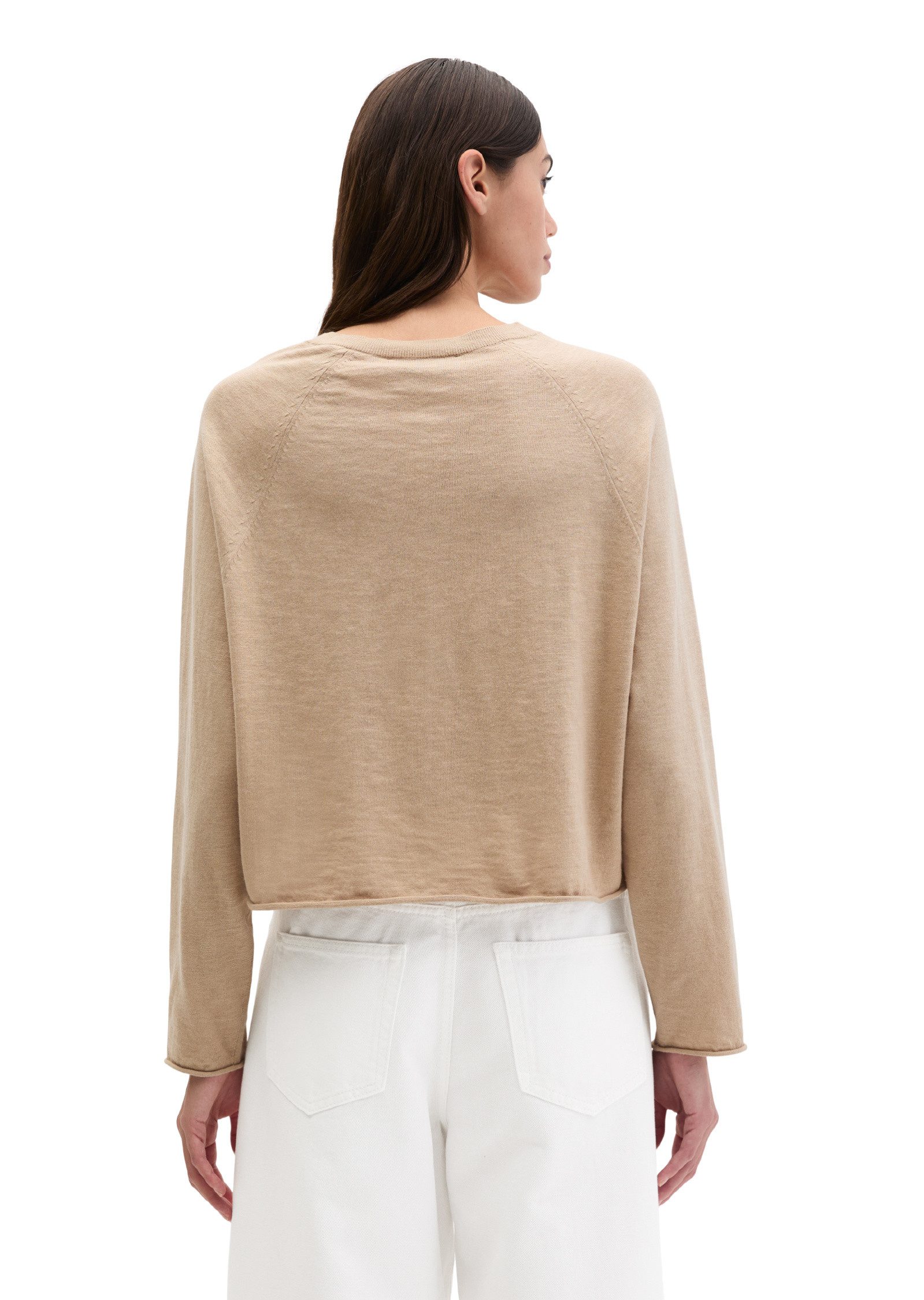 Marc O'Polo Cardigan aus Bio-Baumwolle-Leinen-Mix