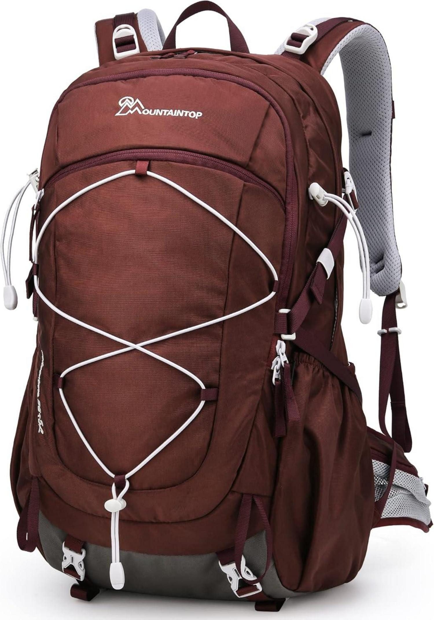 LuxusKollektion Wanderrucksack Wanderrucksack Damen 40L Multifunktionaler Trekkingrucksack Rotbraun