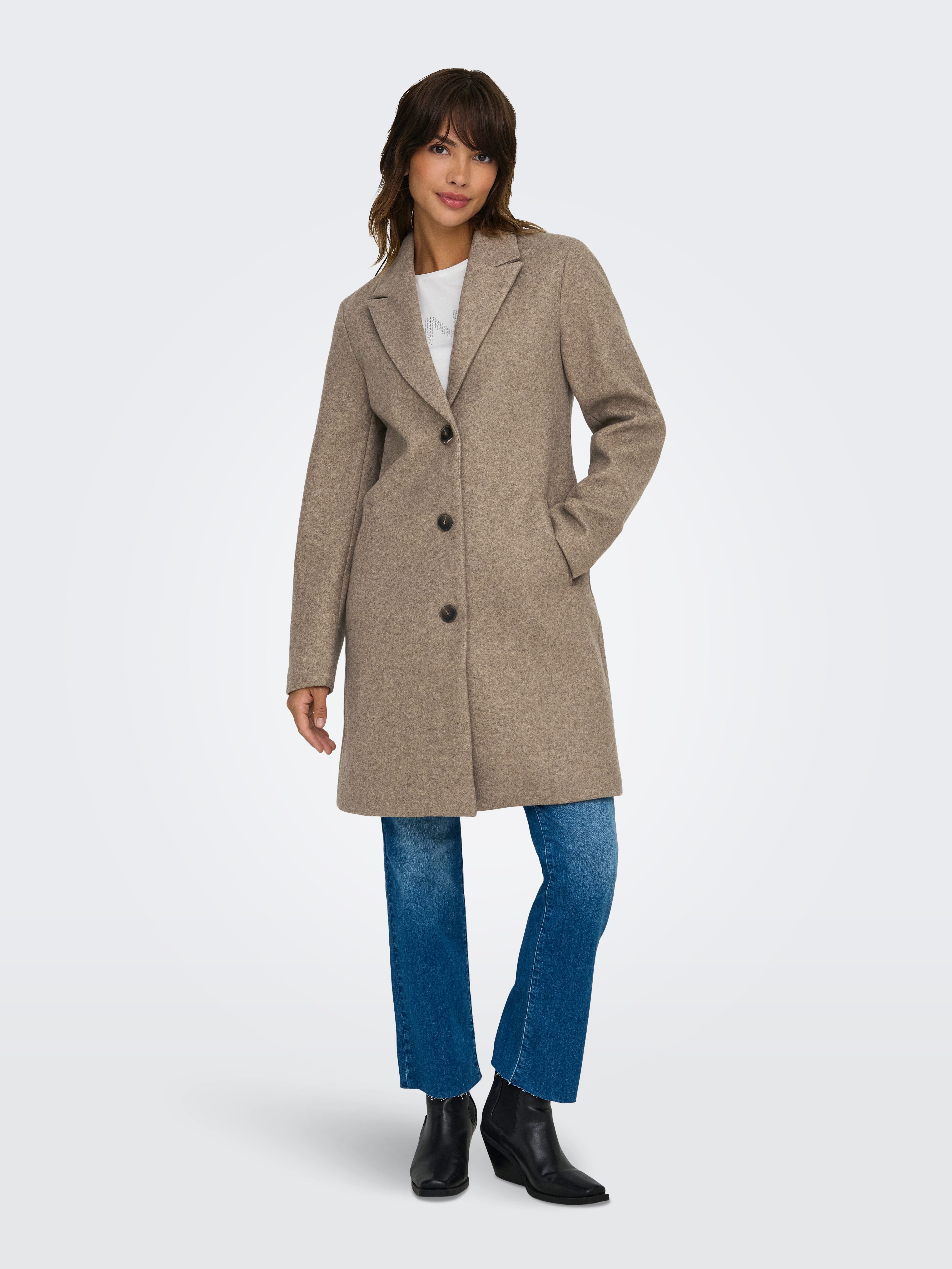 JDY Kurzmantel JDYECHO LIFE COAT OTW NOOS