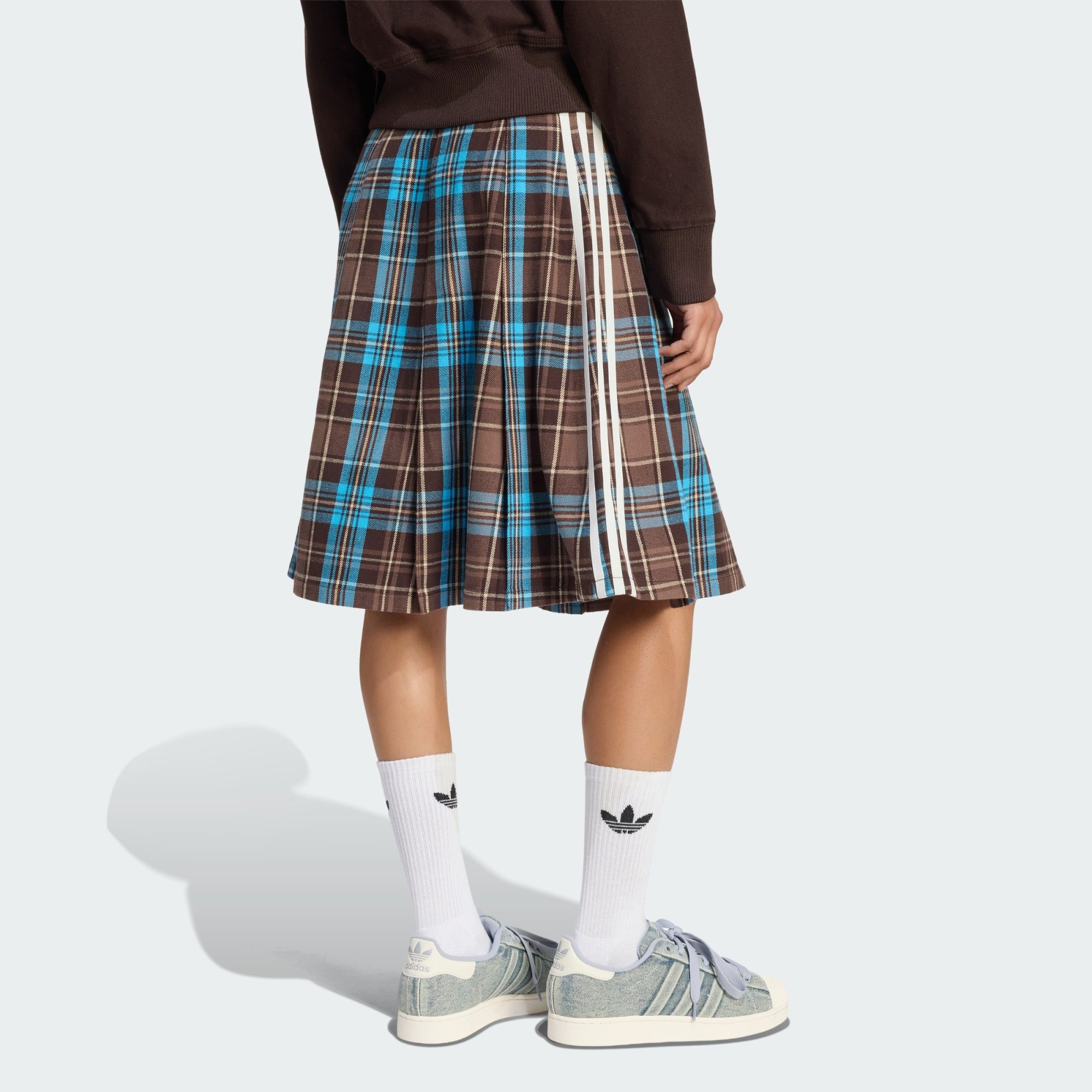 adidas Originals Faltenrock PLEATED CHECK ROCK (1-tlg)