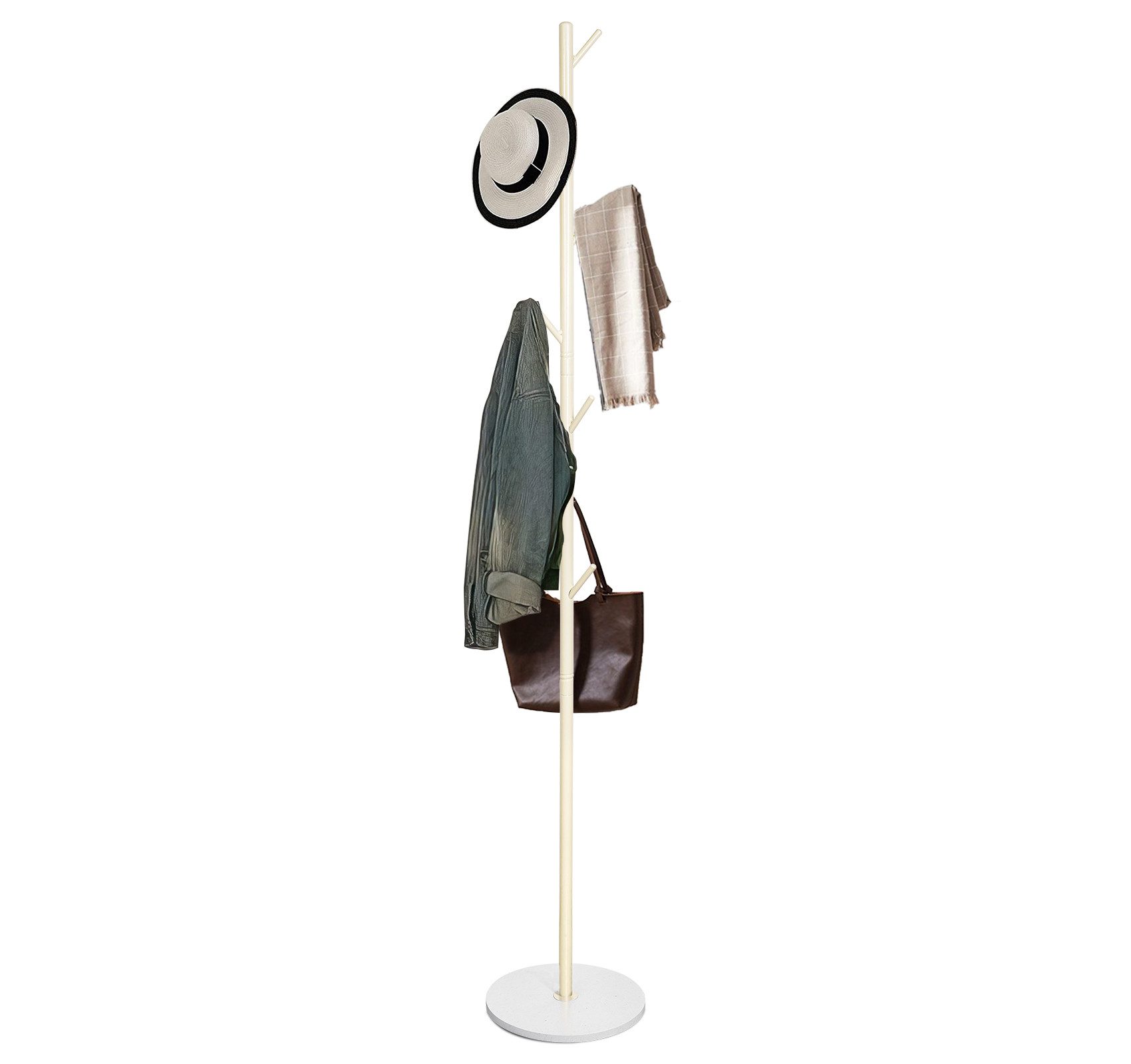 ElitVita Garderobenständer 180cm Jackenständer Standgarderobe, mit 7 Haken, günstig online kaufen