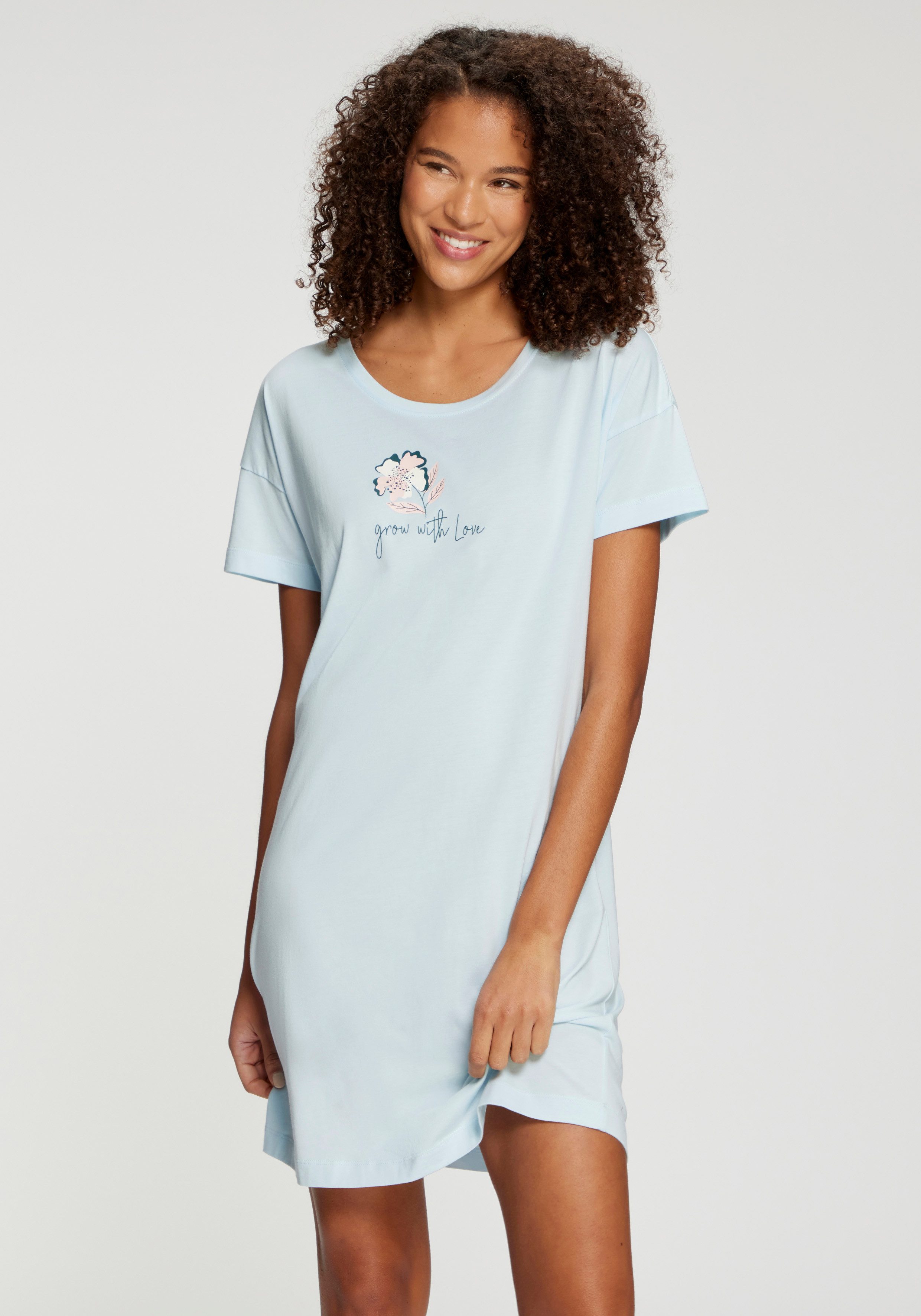 s.Oliver Sleepshirt schöner Frontdruck