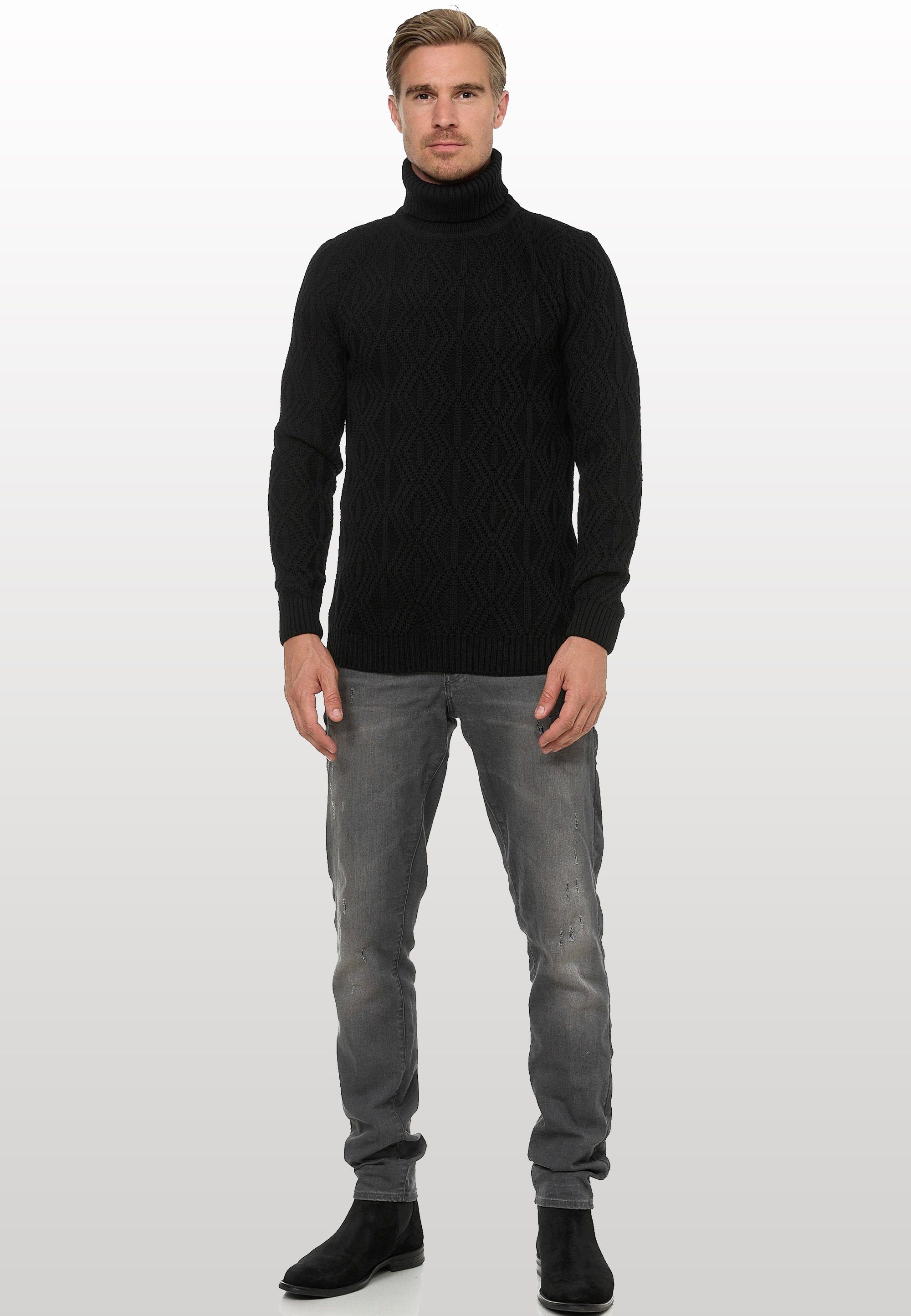 Rusty Neal Rollkragenpullover in modischem Design