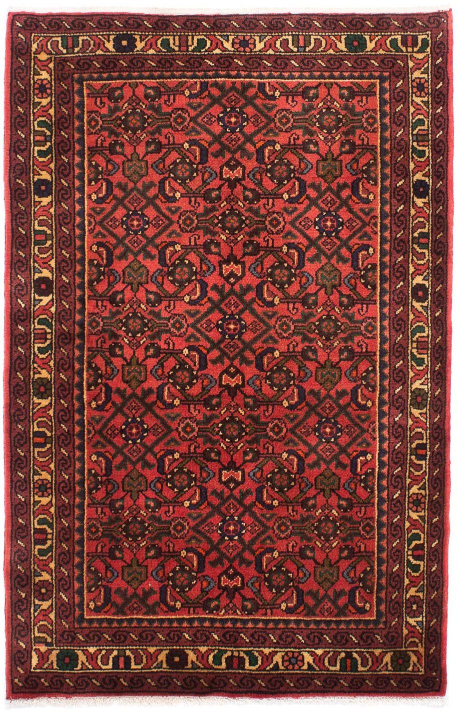 Orientteppich Perser - Nomadic - cm 115 10 mit Wohnzimmer, - dunkelrot, morgenland, x Handgeknüpft, Einzelstück rechteckig, Zertifikat Höhe: mm, 160