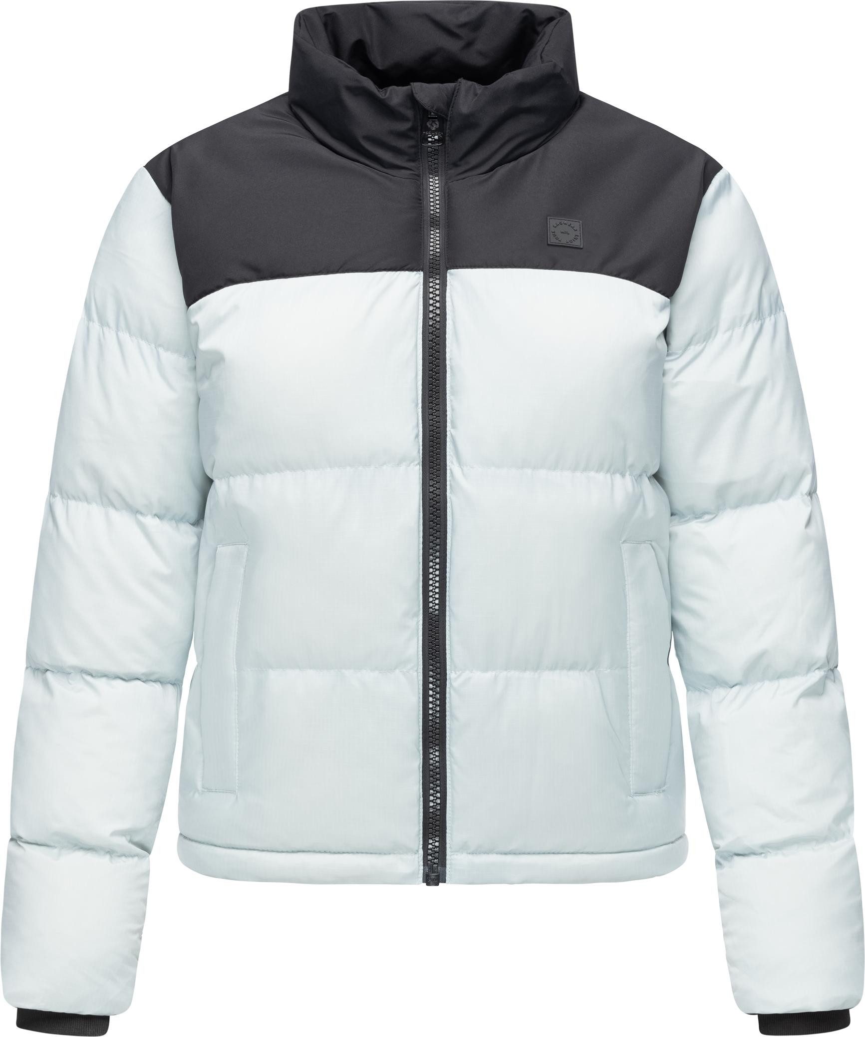 Ragwear Steppjacke Serah stylische Damen Winterjacke im Colourblocking-Design