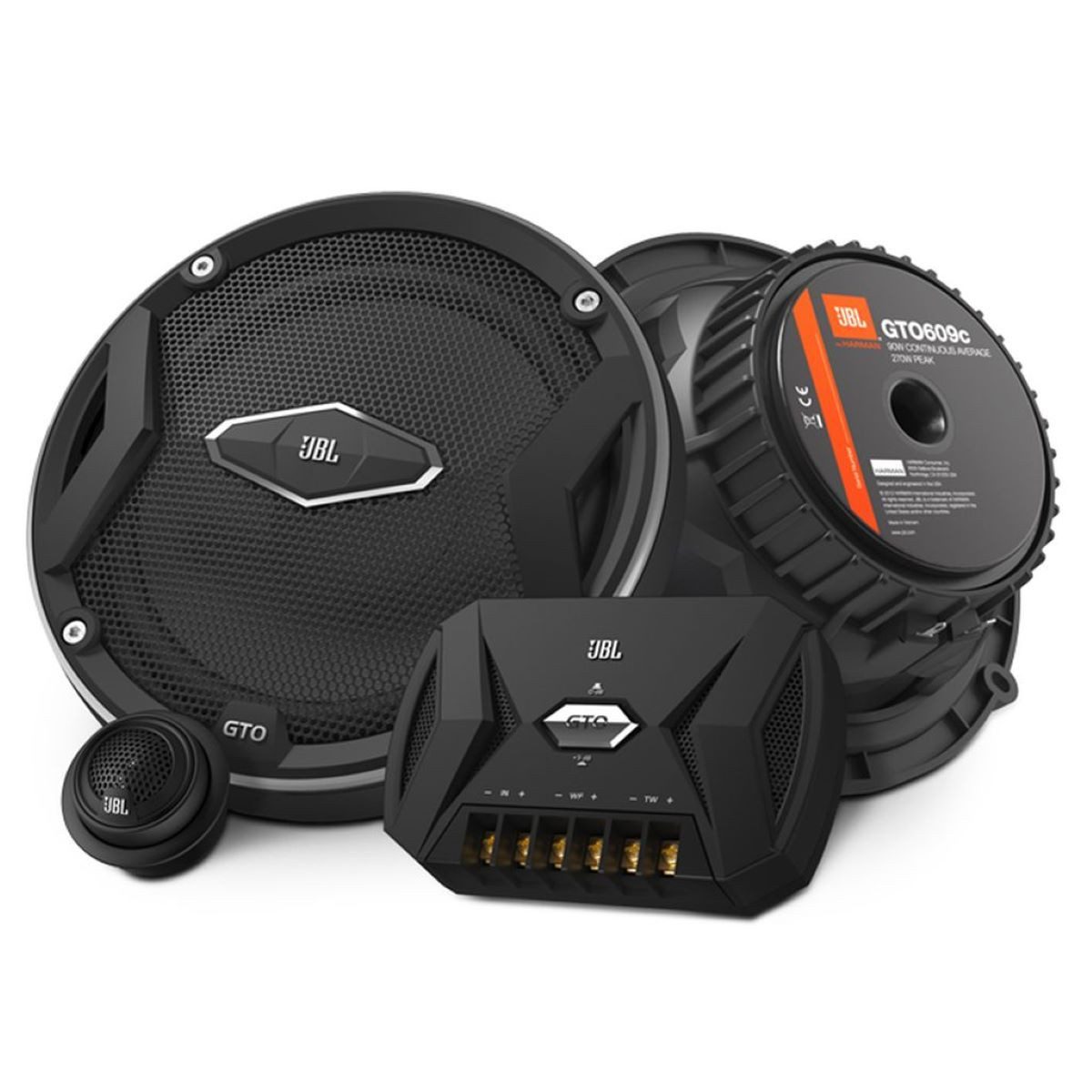 JBL GTO609C 2-Wege 16,5cm Lautsprechersystem Auto-Lautsprecher (200 W)