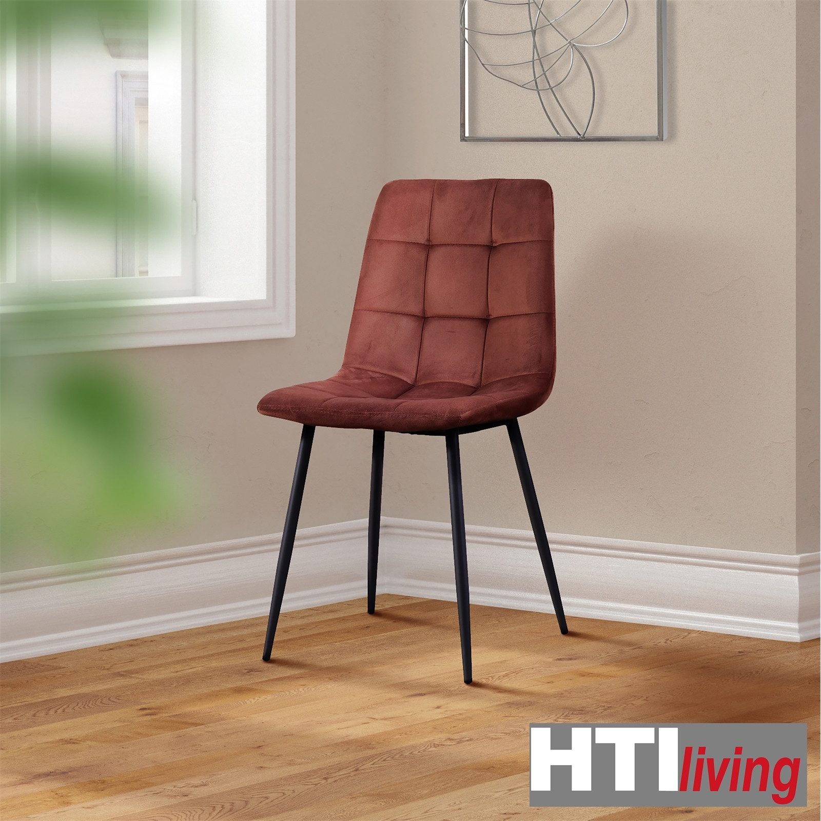 HTI-Living Esszimmerstuhl Stuhl Mesa Velvet Braun günstig online kaufen