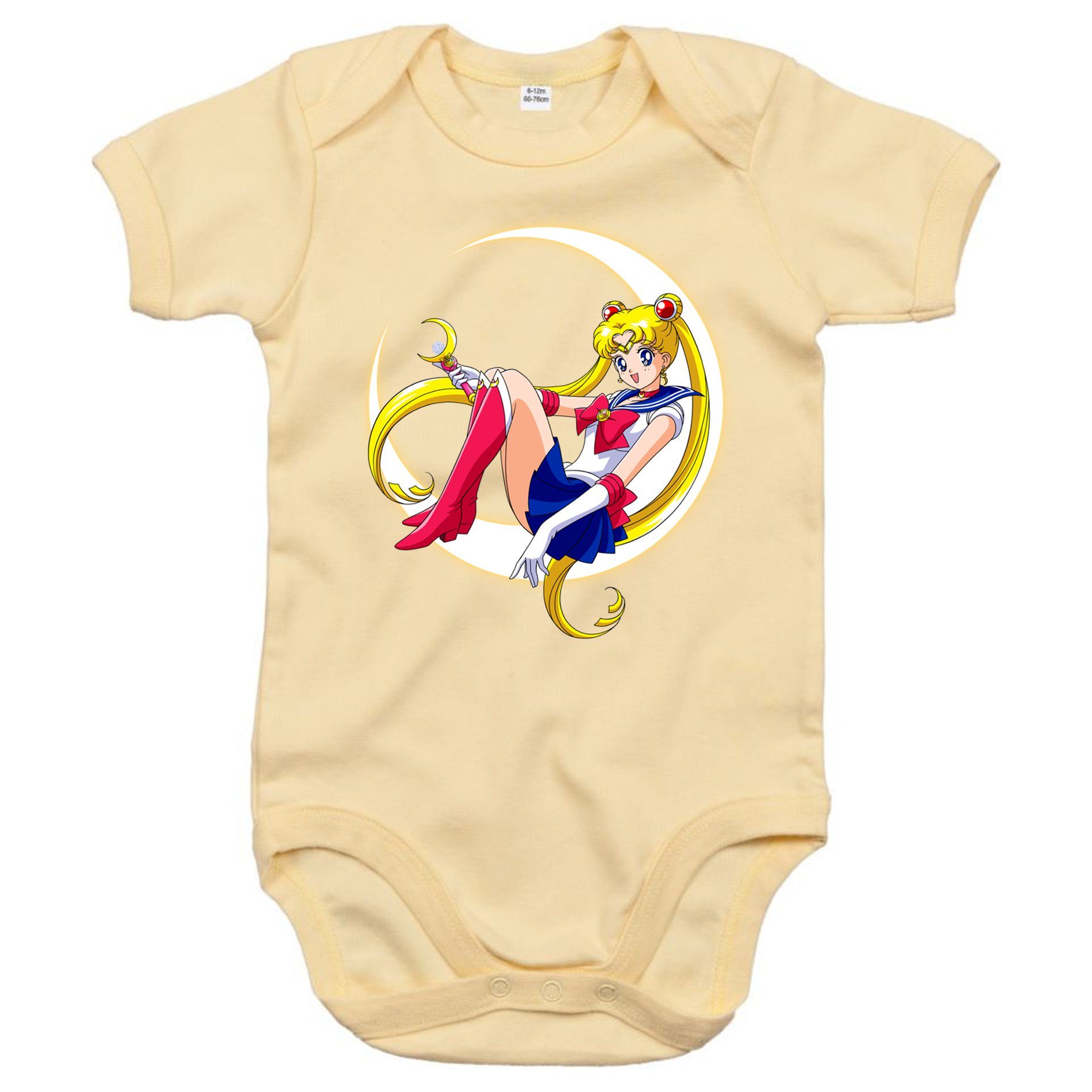 Blondie & Brownie Strampler Baby Fun Comic Sailor Moon Anime Manga Beige