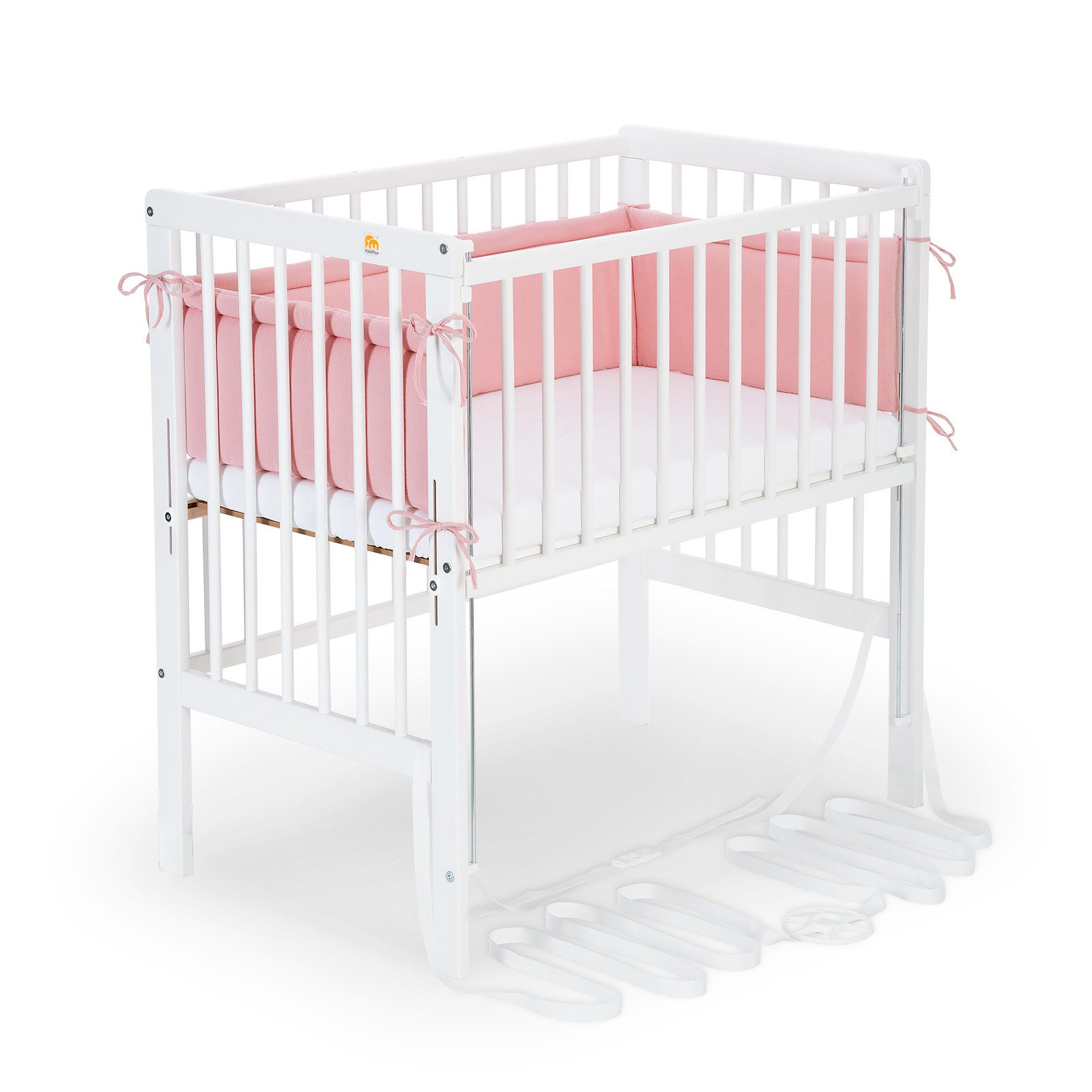 FabiMax Beistellbett Flex weiß, 2in1, Beistellbett und Stubenbettchen in Ei günstig online kaufen