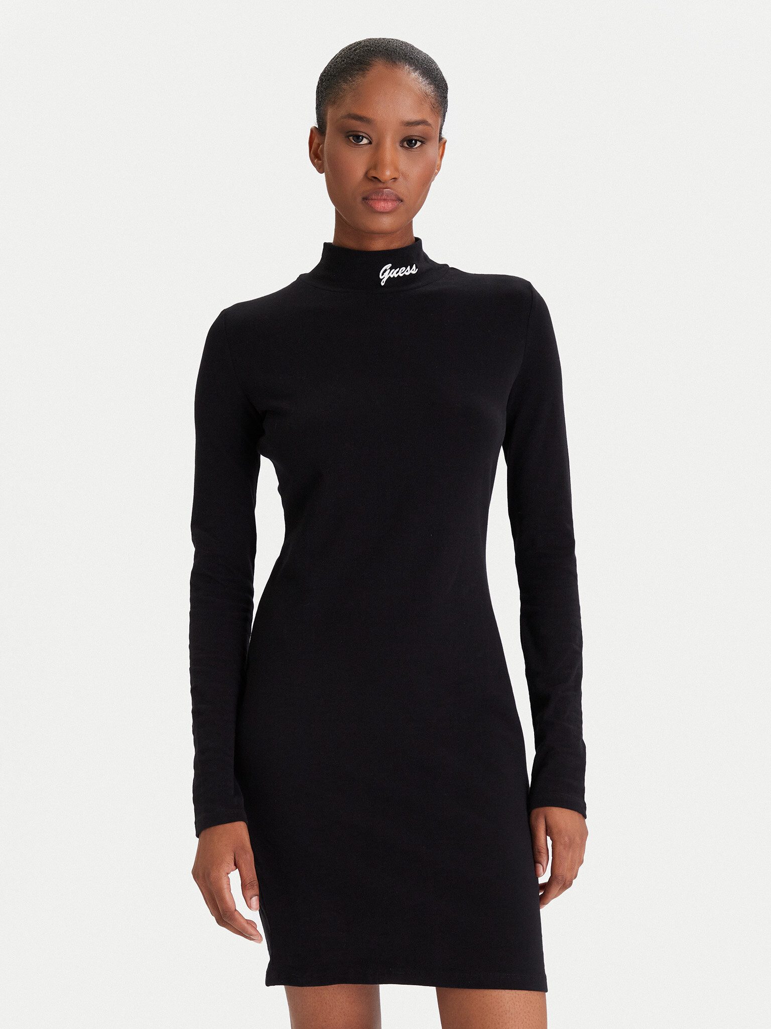 Guess Midikleid ALBA HIGH NECK LS DRESS