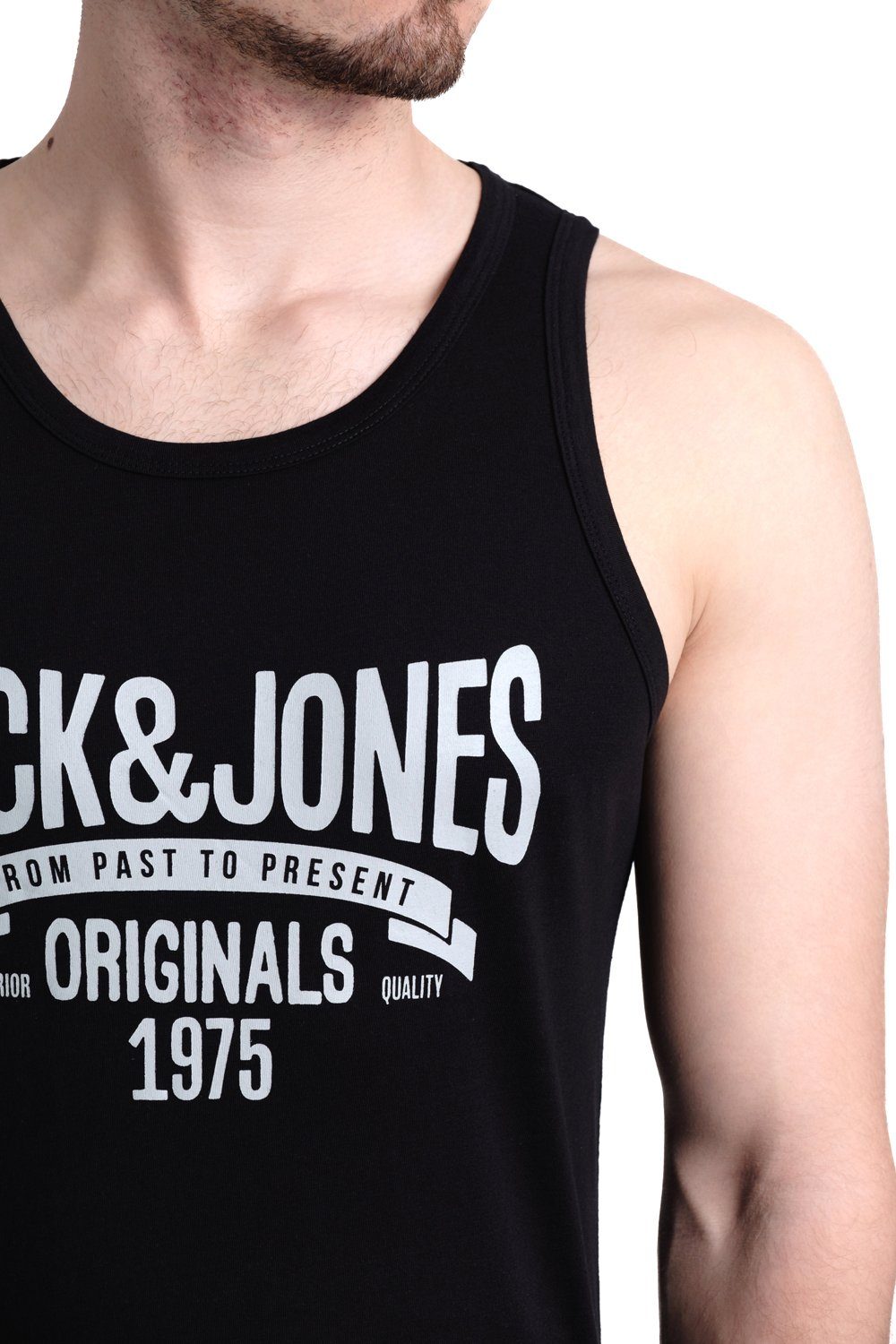 Jack & Jones Tanktop Bedrucktes Shirt aus Baumwolle (2er-Pack) mit Print – Bild 4 von 5