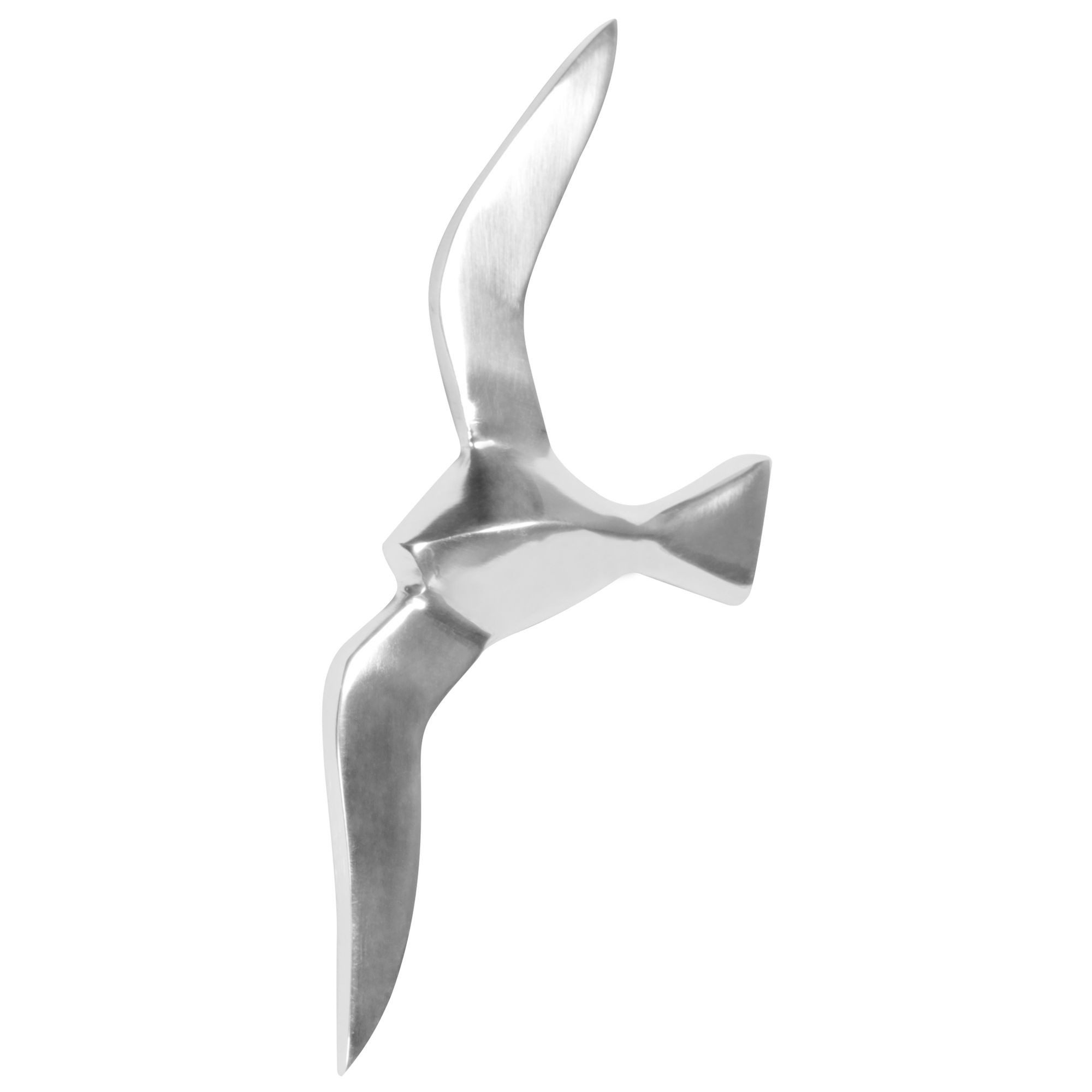 FINEBUY Wanddekoobjekt SuVa4717_1 (Skulptur, Möwe Aluminium günstig online kaufen