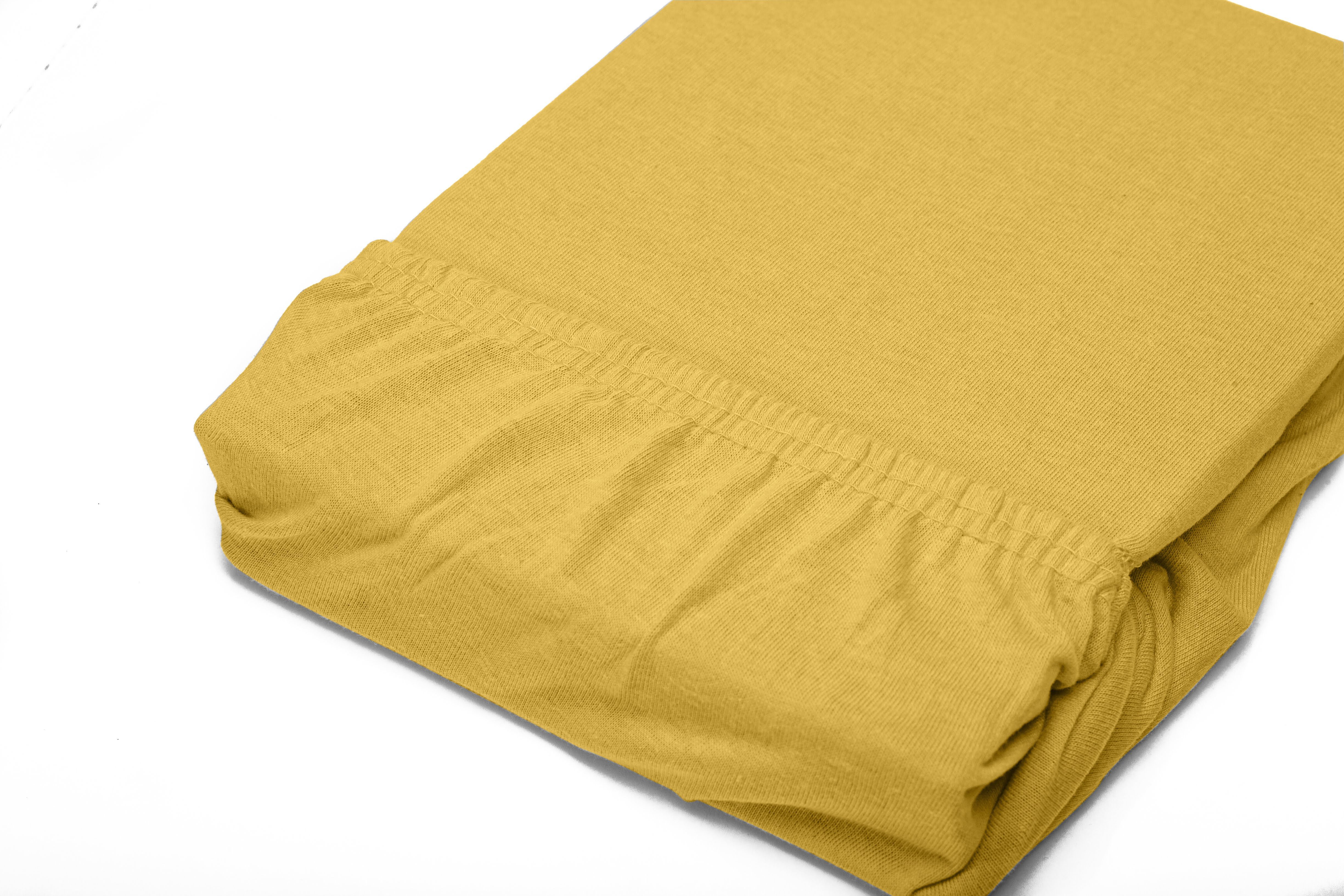 Hometex Premium Textiles Spannbettlaken Jersey Spannbettlaken 100% Baumwolle, Jersey, Gummizug: Rundumgummizug, Premium-Jersey Matratzenhöhe bis 23 cm