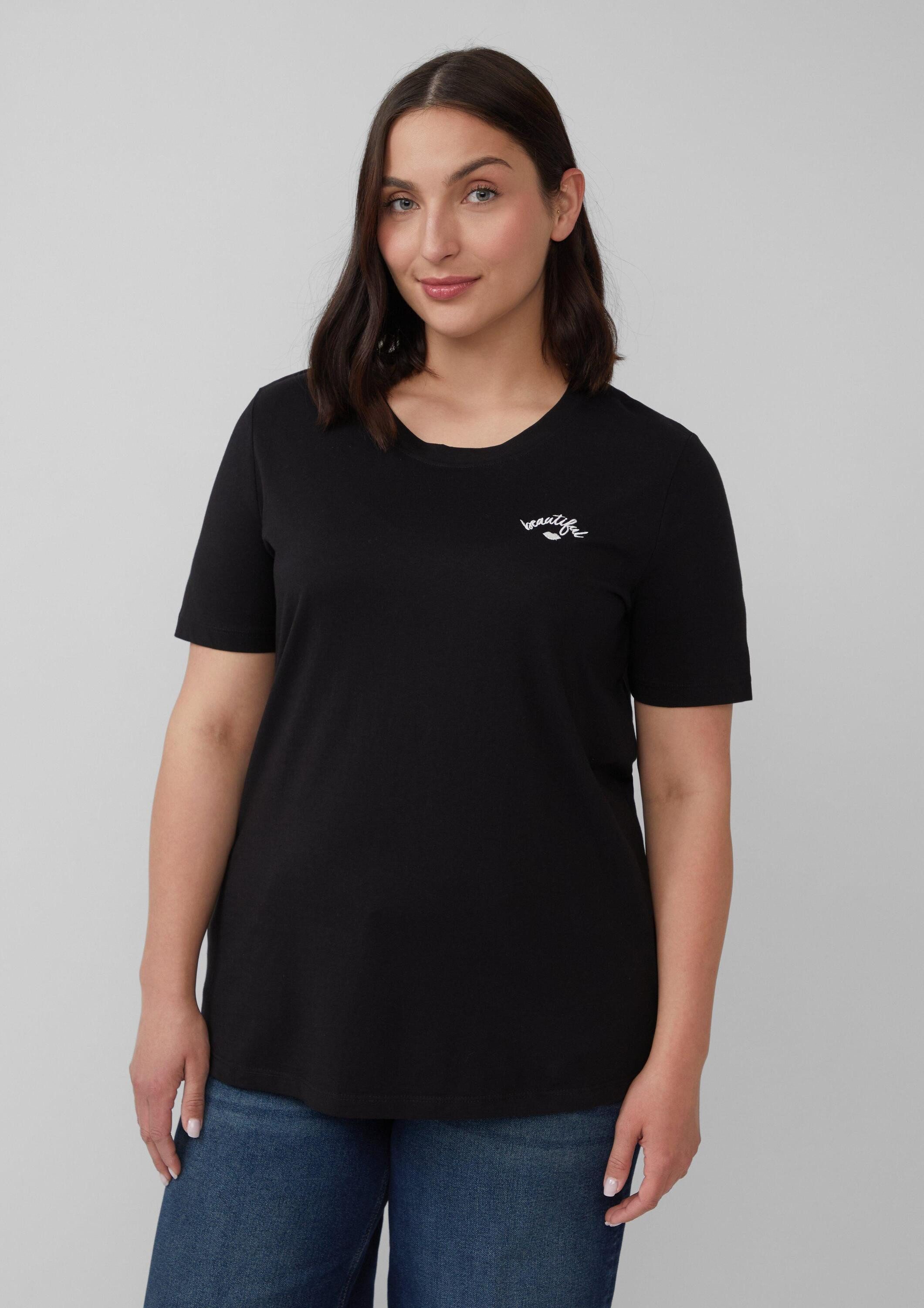 s.Oliver Kurzarmshirt T-Shirt Jersey-Shirt aus Baumwolle günstig online kaufen