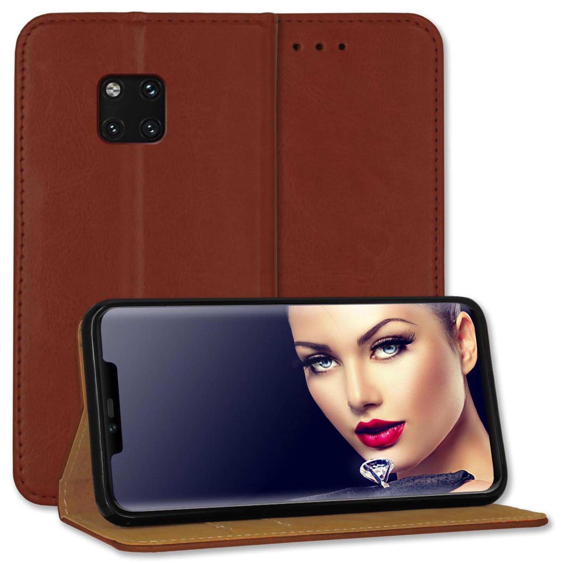 mtb more energy Smartphone-Hülle Bookstyle Hülle Business für Huawei Mate 20 Pro (6.39) - braun