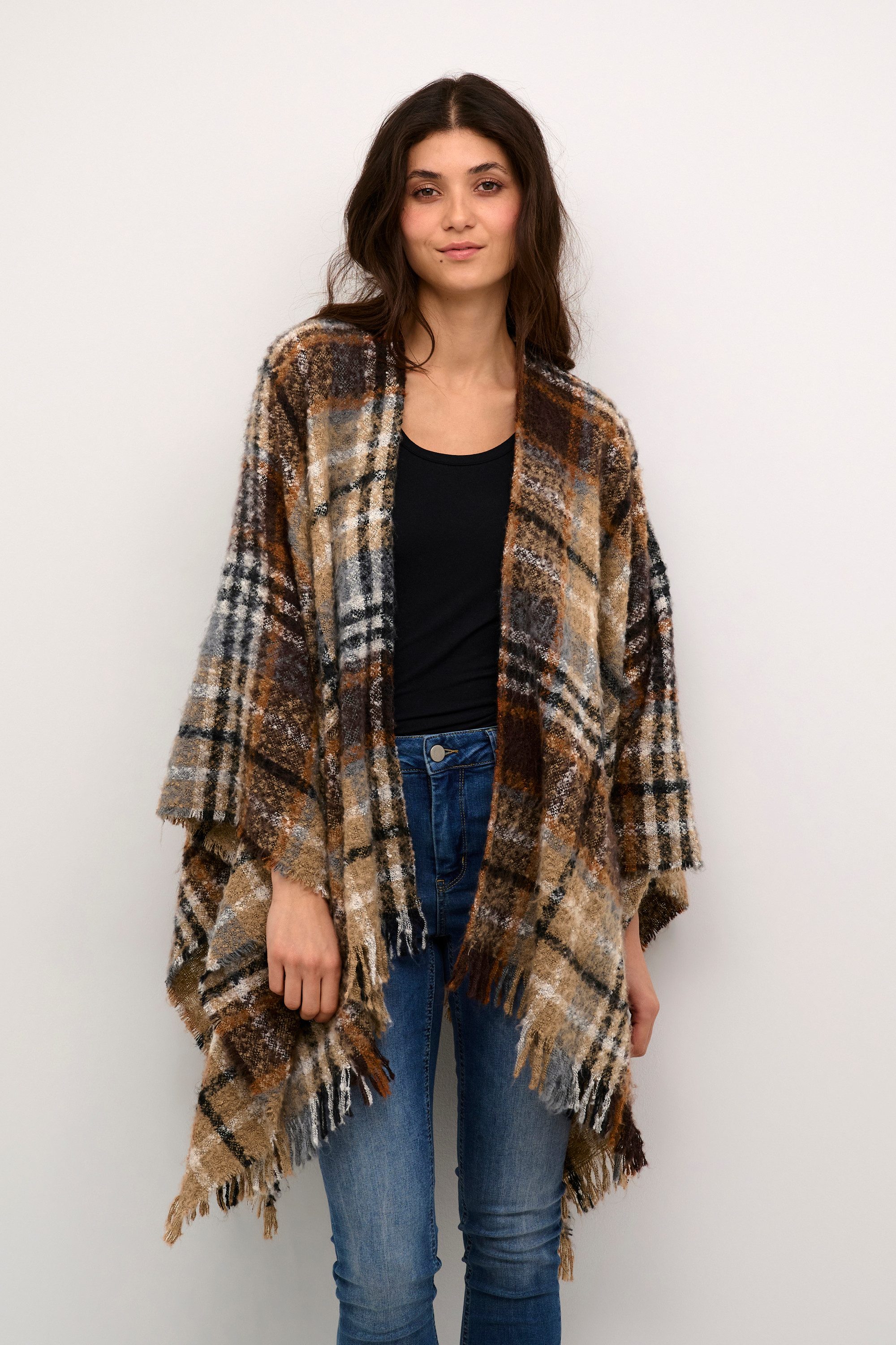 Cream Strickponcho Poncho CRTika