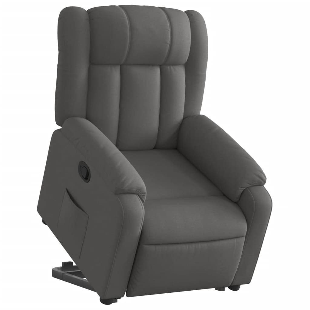 vidaXL Sessel Relaxsessel mit Aufstehhilfe Dunkelgrau günstig online kaufen