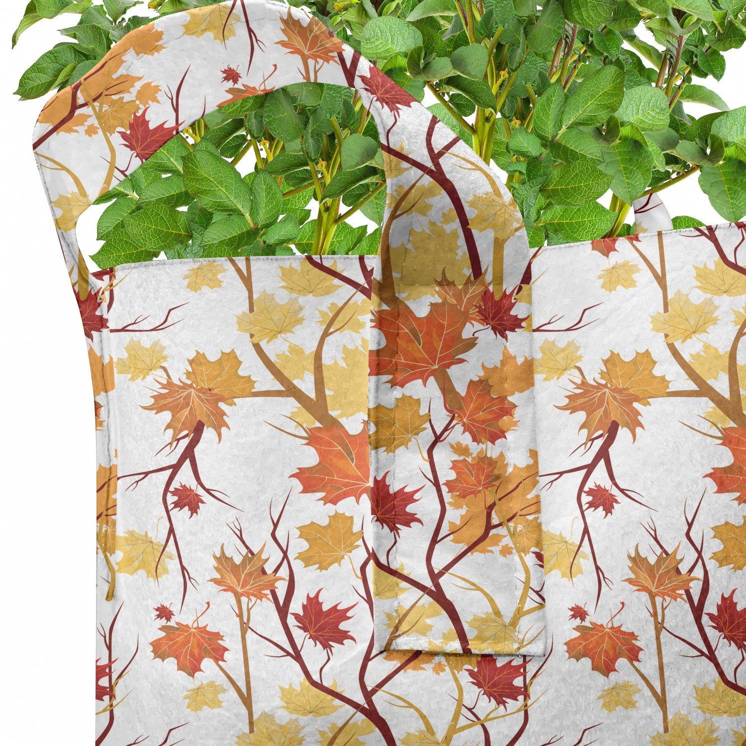 Herbst-Jahreszeit-Elemente Griffen Natur Fallen Stofftöpfe für Pflanzkübel hochleistungsfähig Abakuhaus mit Pflanzen,