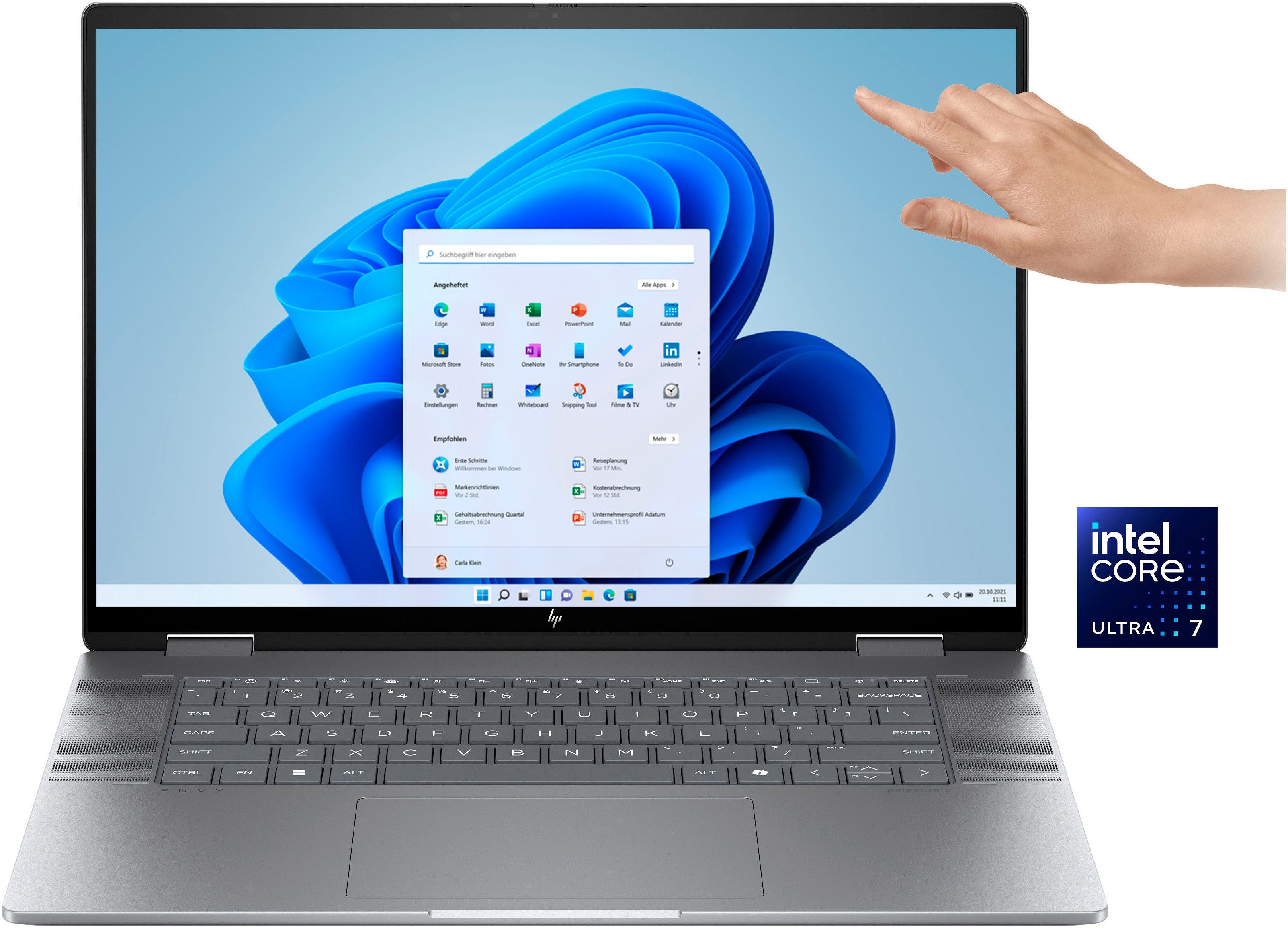 HP 16-ac0078ng Convertible Notebook (40,6 cm/16 Zoll, Intel Core Ultra 7 155U, Intel Graphics, 1000 GB SSD)