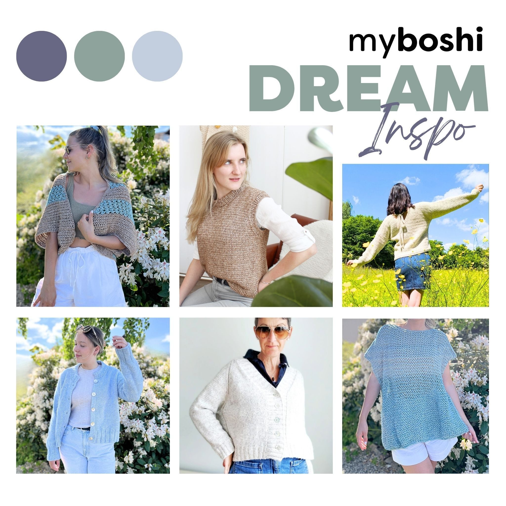 myboshi Dream, luftig leichtes Garn mit Baby-Alpaka Häkelwolle, (1-St), Meliert