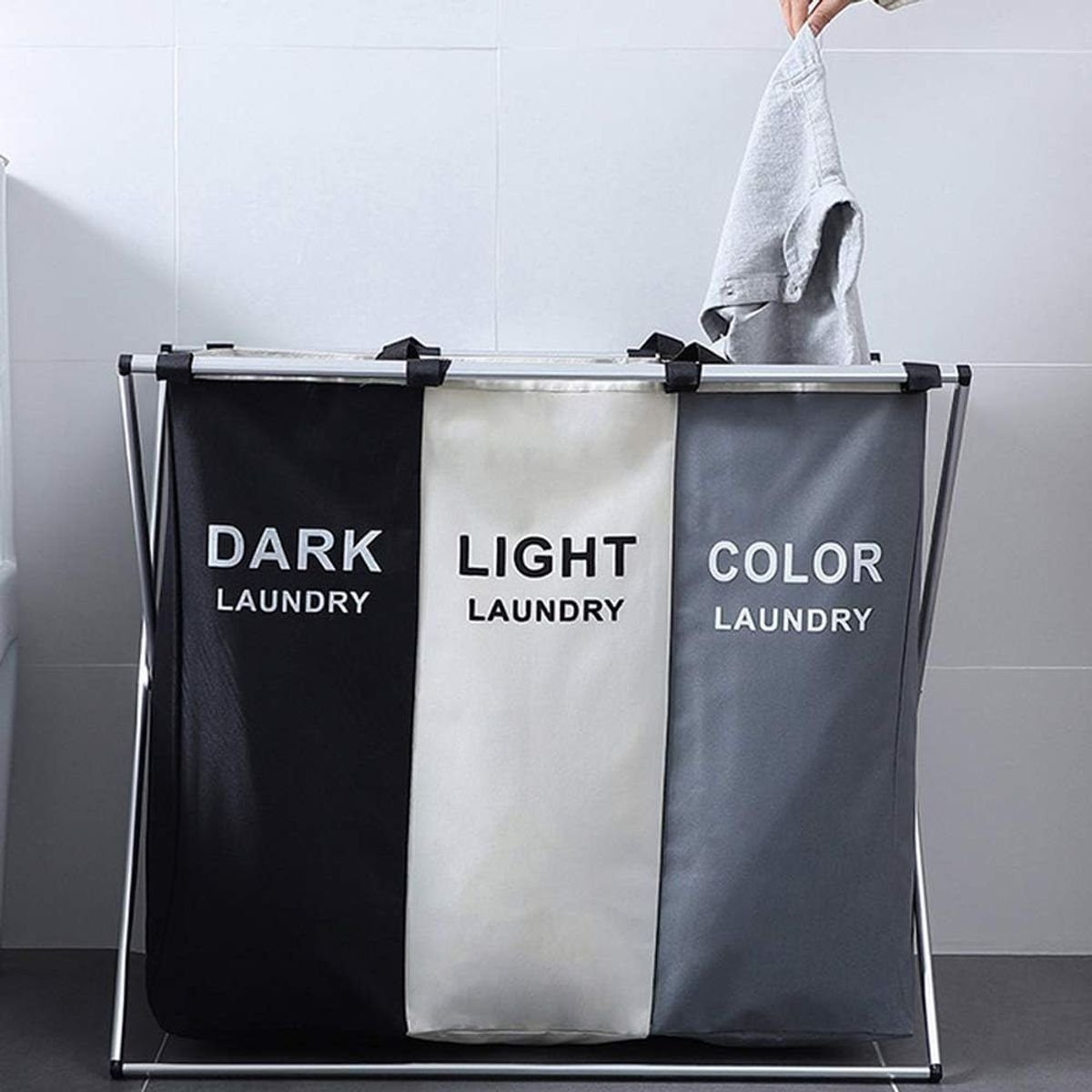 König Design Wäschesortierer faltbarer Wäschesortierer Wäschekorb Wäsche Bo günstig online kaufen