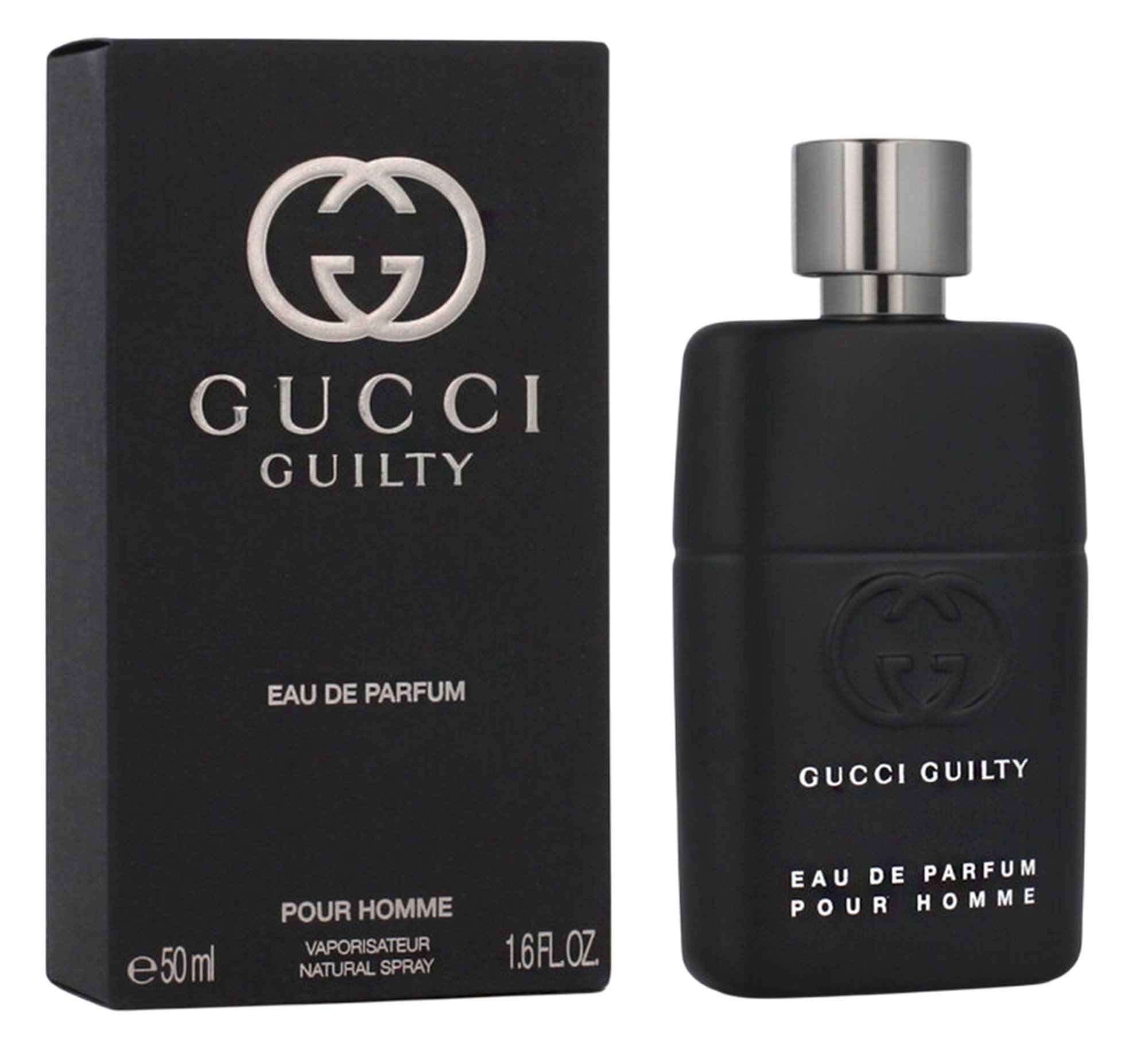 GUCCI Eau de Parfum Guilty Pour Homme EDP Herren Spray, Holzig-würziger Duft mit Orangenblüten, Balsamico und Zedernholz
