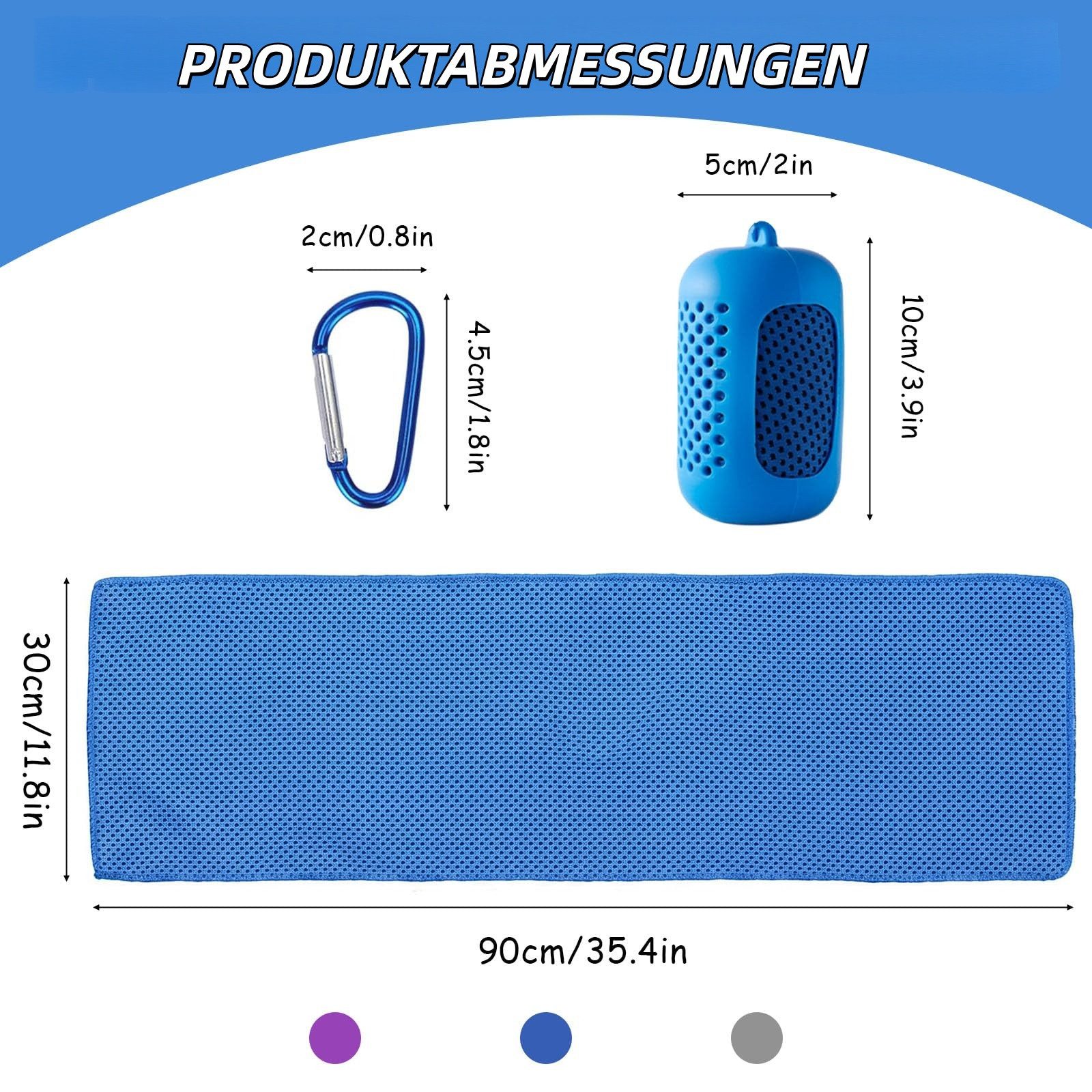 Zaewry Sporthandtuch Kühlendes Handtuch Kühltücher Sporthandtuch Kühlende Handtücher, (2-St)