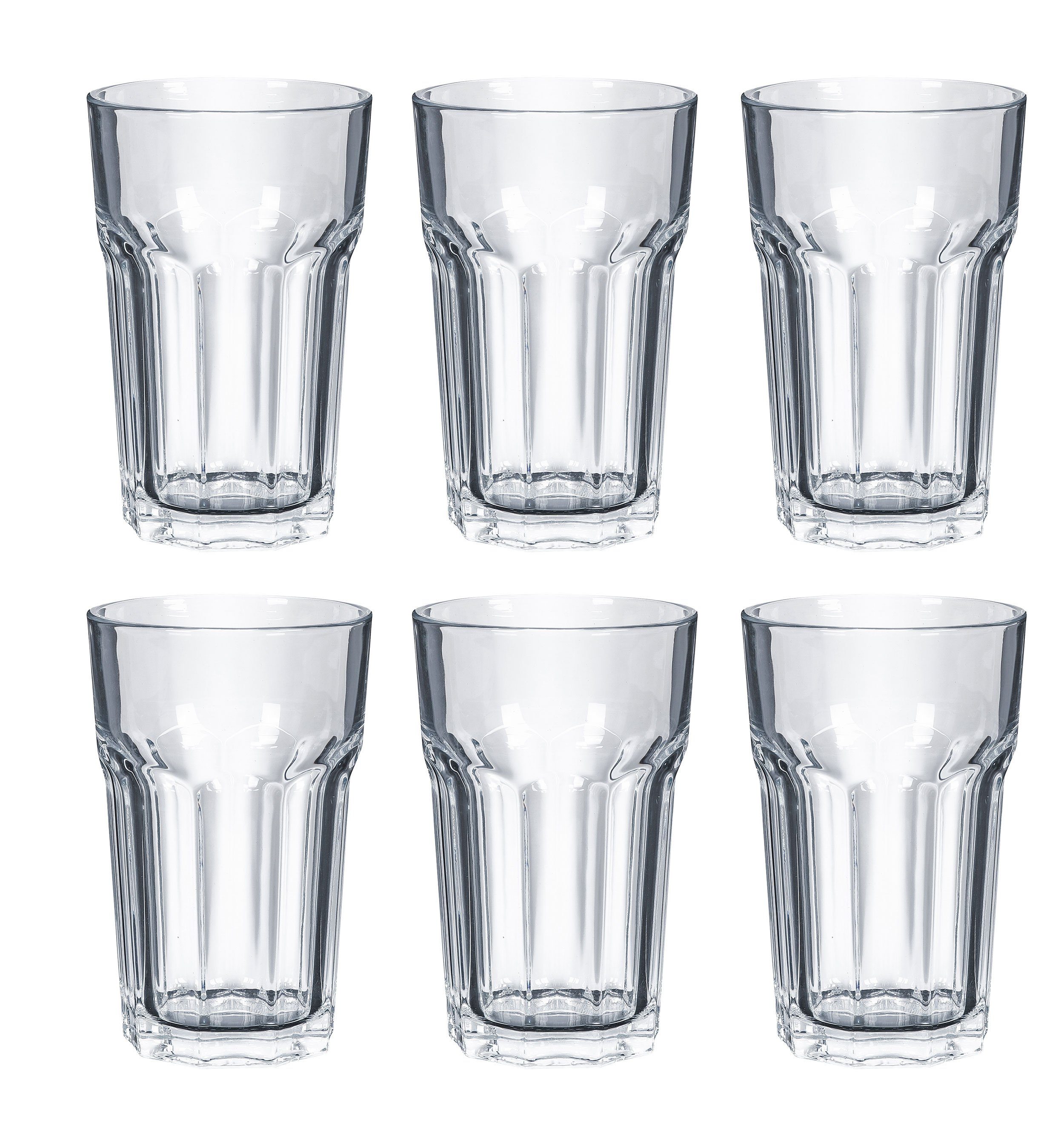 KS-Direkt Longdrinkglas Wassergläser 430ml Trinkglas Gläser-Set Saftgläser Saftgläser Zeitlos, Zeitlos