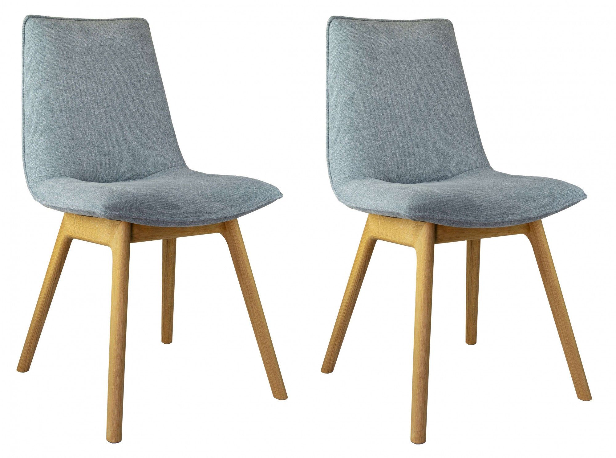 OTTO home 4-Fußstuhl Ramon (Set, 2 St), mit Massivholzbeinen, verschiedene Stoffe