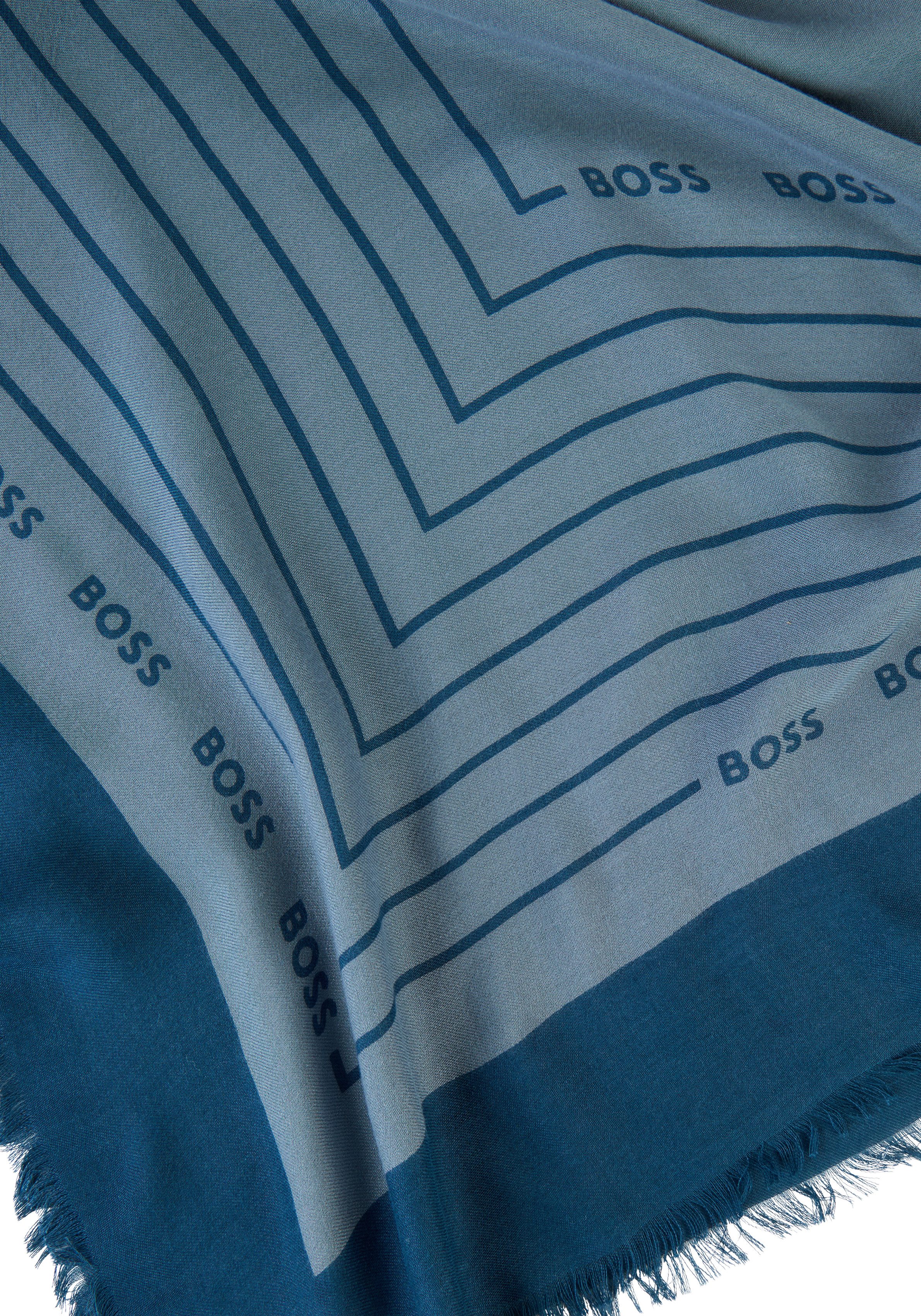 BOSS Schal Laik 120*120, mit BOSS-Logoschriftzügen, günstig online kaufen