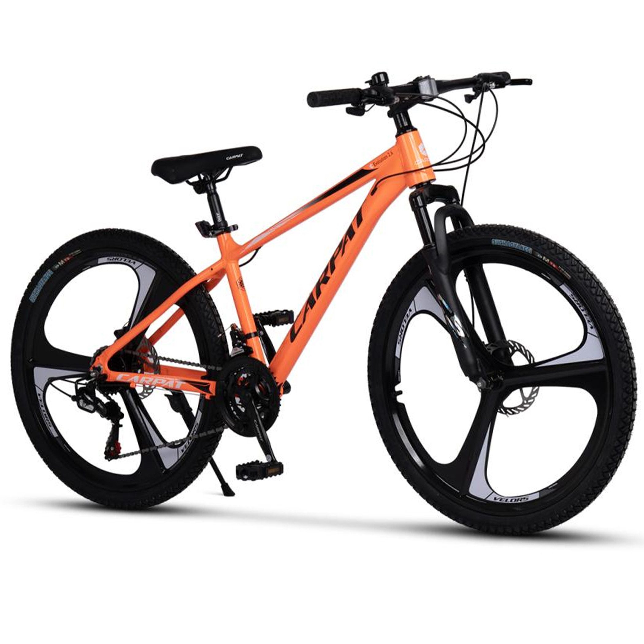 CARPAT SPORT Mountainbike 26 27.5 Zoll Fahrrad für Herren Damen, 21 Gang Shimano Tourney Schaltwerk, Kettenschaltung, (Magnesiumfelgen mit 3 Speichen), Kettenschaltung, Aluminium Rahmen, Jugendfahrrad MTB Hardtail Fahrrad
